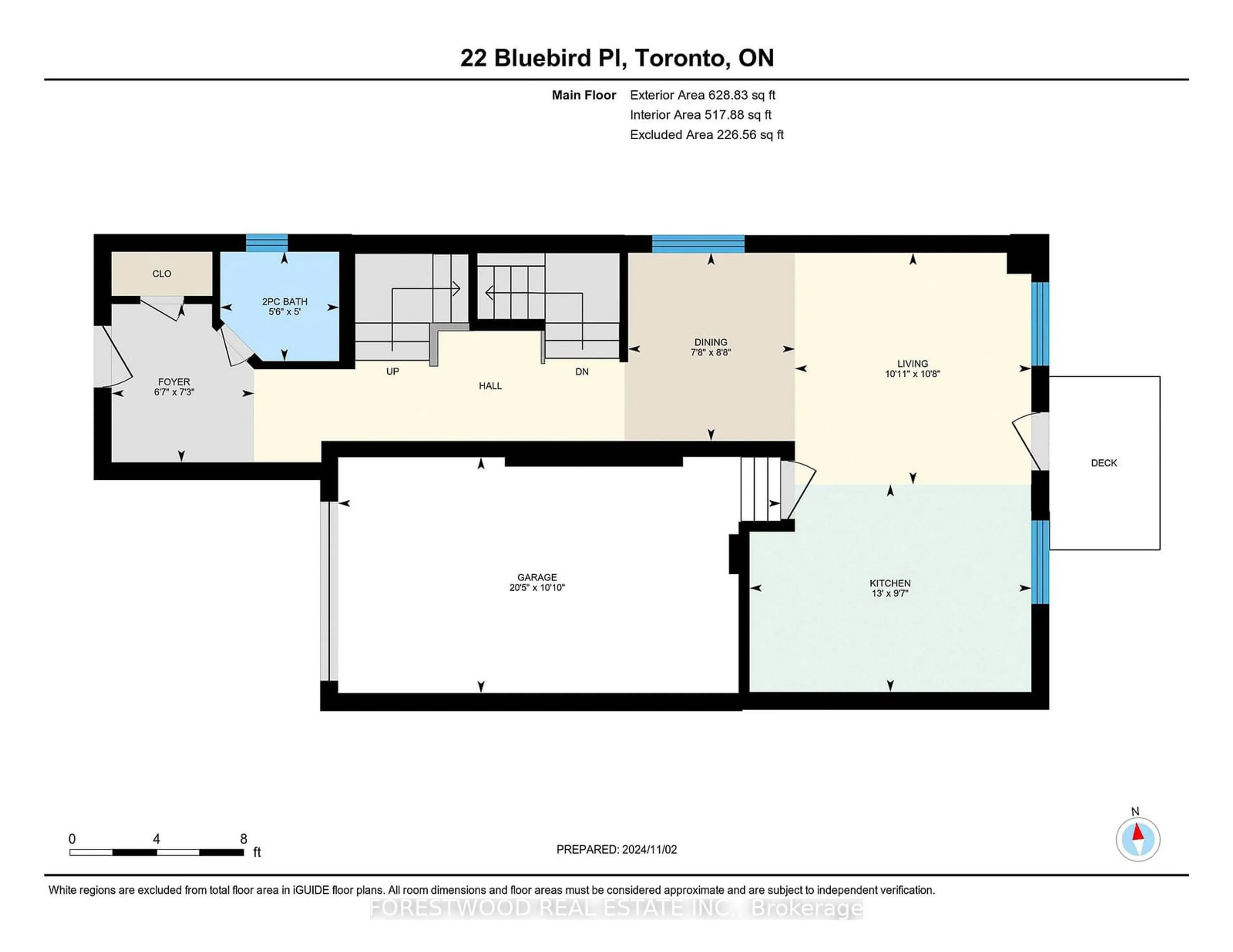 Floor plan for 22 Bluebird Pl, Toronto Ontario M1C 2N8