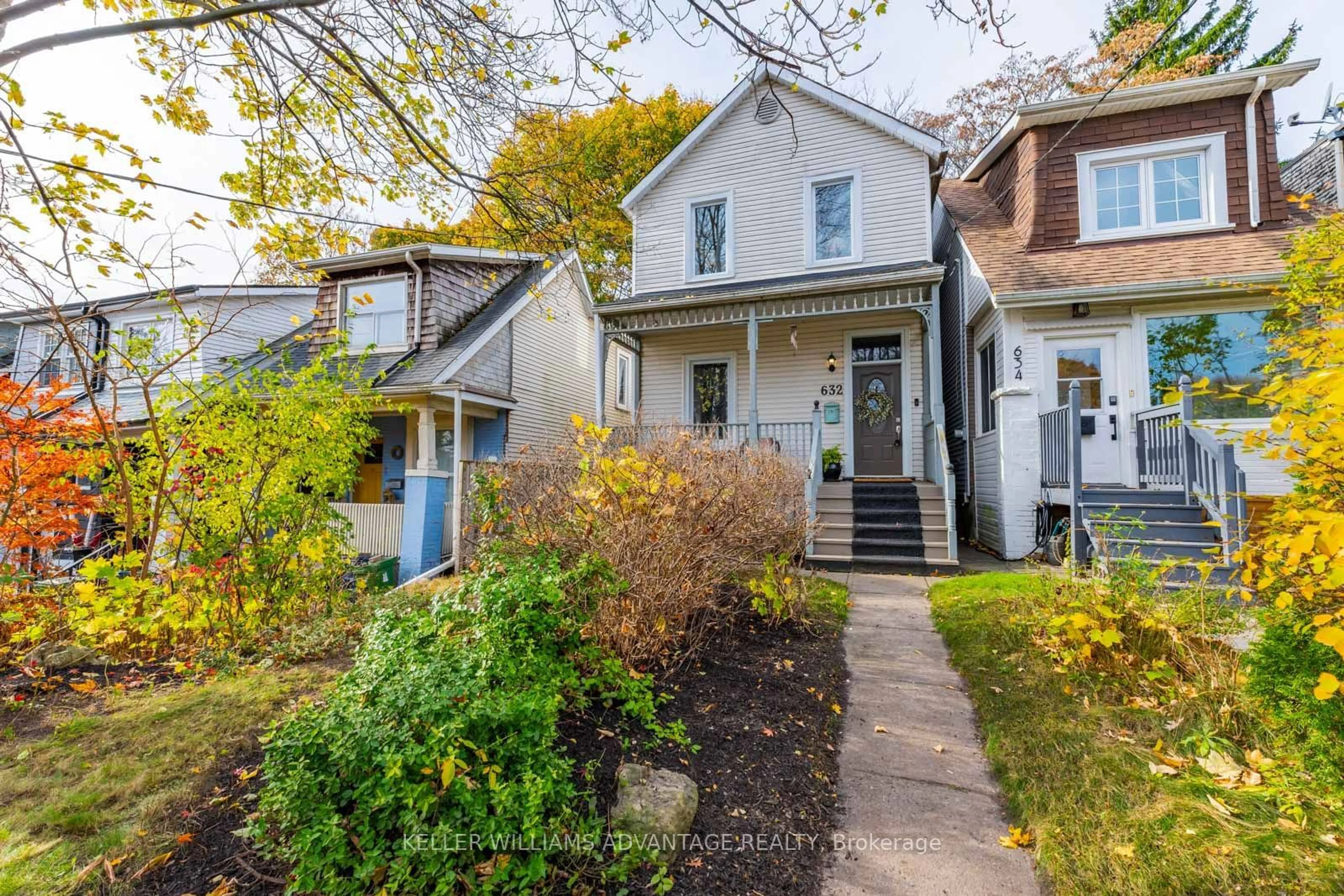 Frontside or backside of a home, the street view for 632 Woodbine Ave, Toronto Ontario M4E 2J1