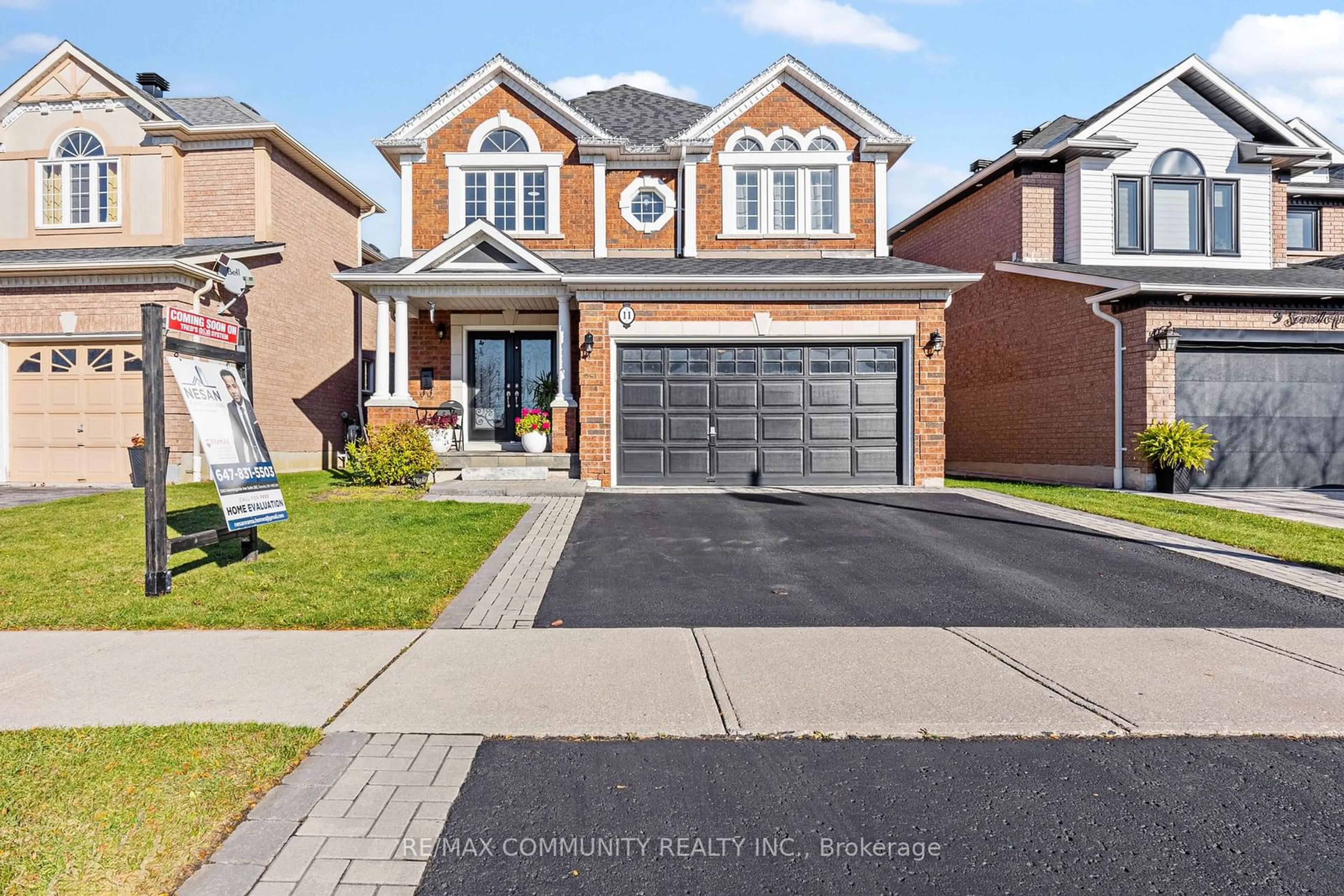 Home with brick exterior material for 11 Searell Ave, Ajax Ontario L1T 4Z6