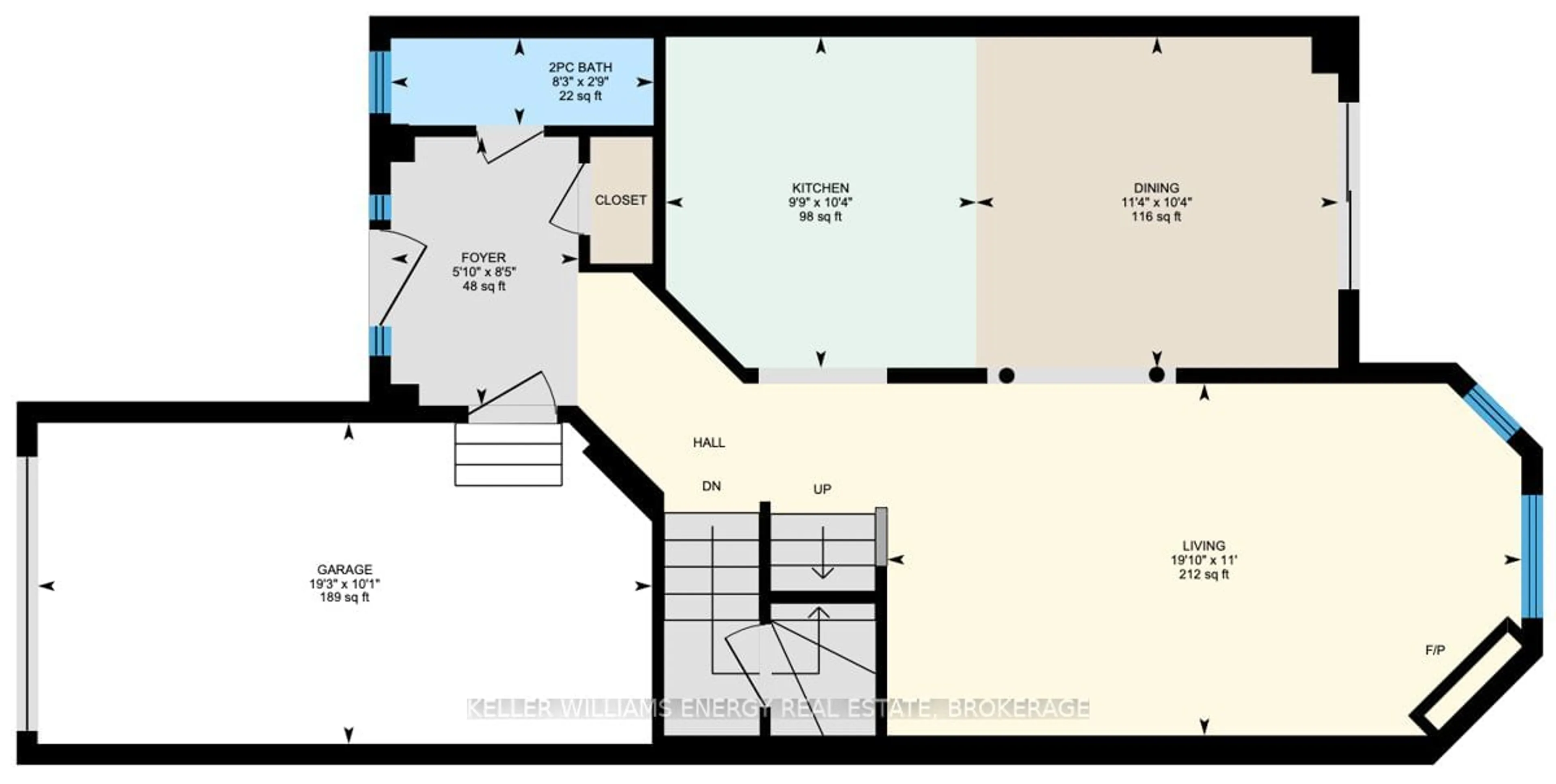 Floor plan for 10 Lurosa Cres, Whitby Ontario L1R 3A9