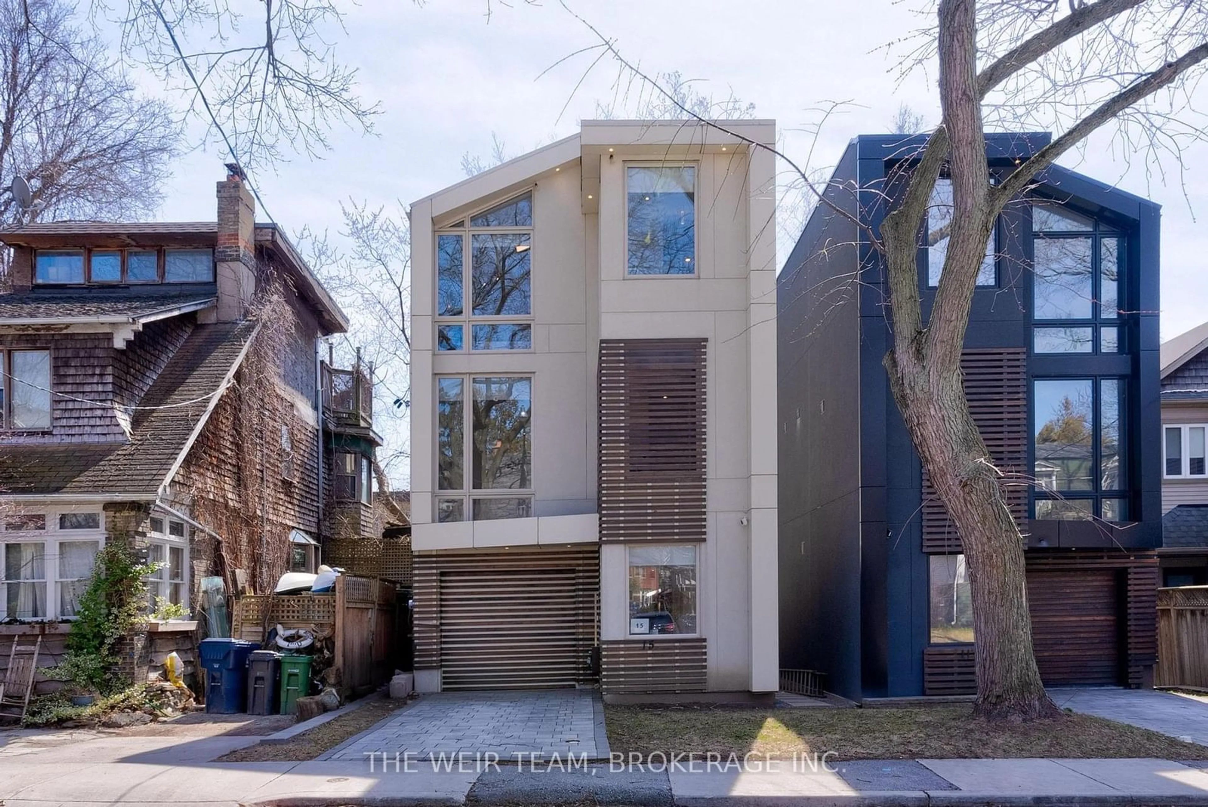 A pic from exterior of the house or condo, the street view for 15 Edgewood Grve, Toronto Ontario M4L 1X8