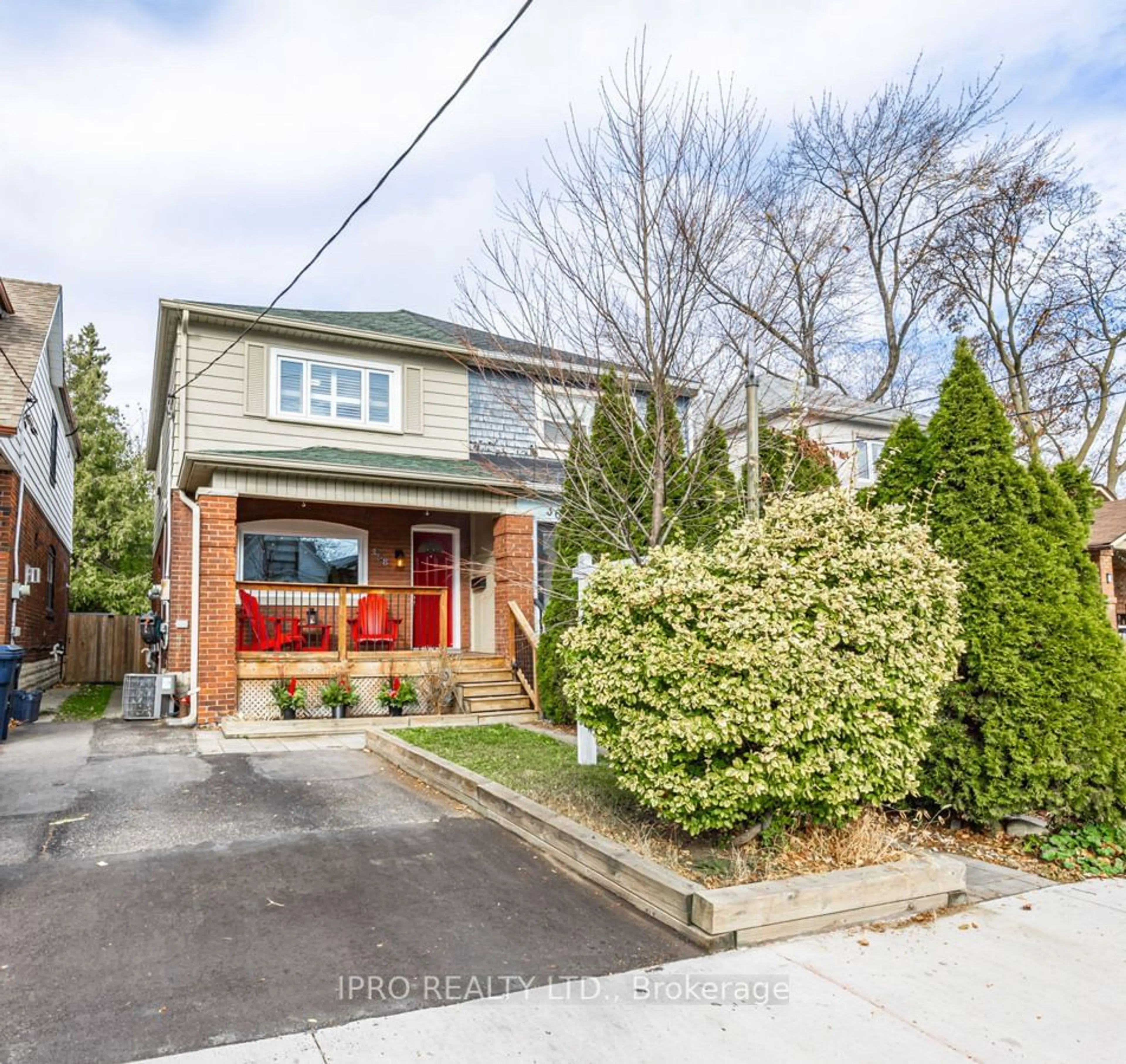 Frontside or backside of a home, the street view for 358 Sammon Ave, Toronto Ontario M4J 2A5