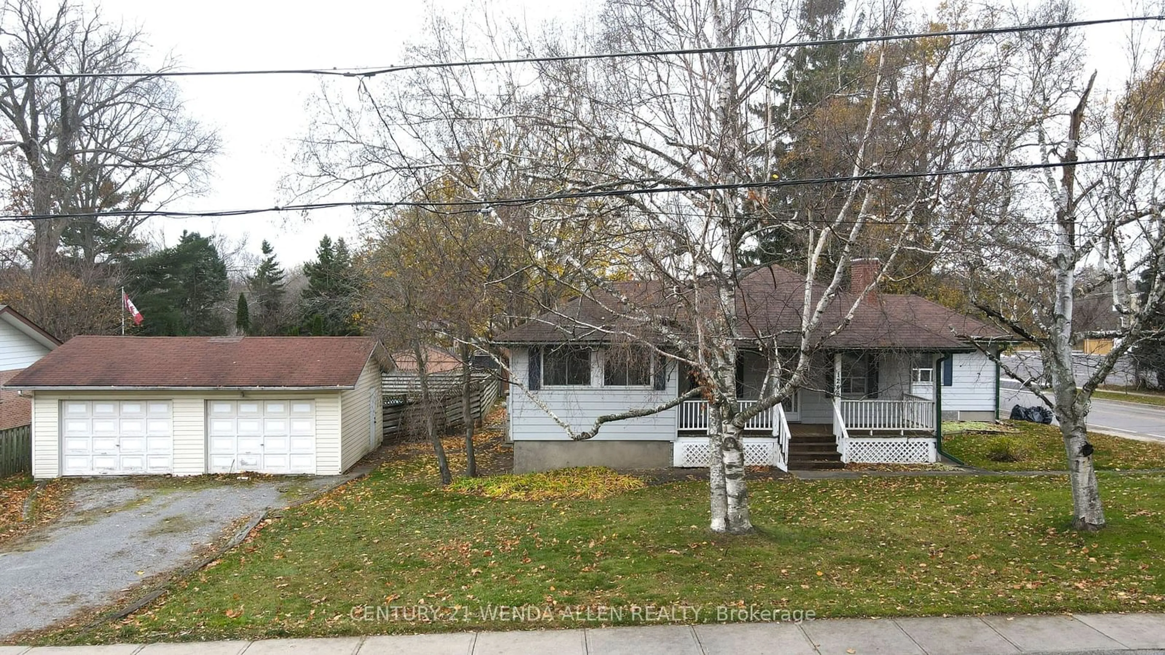 Frontside or backside of a home, the street view for 1246 Church St, Clarington Ontario L1B 1C5