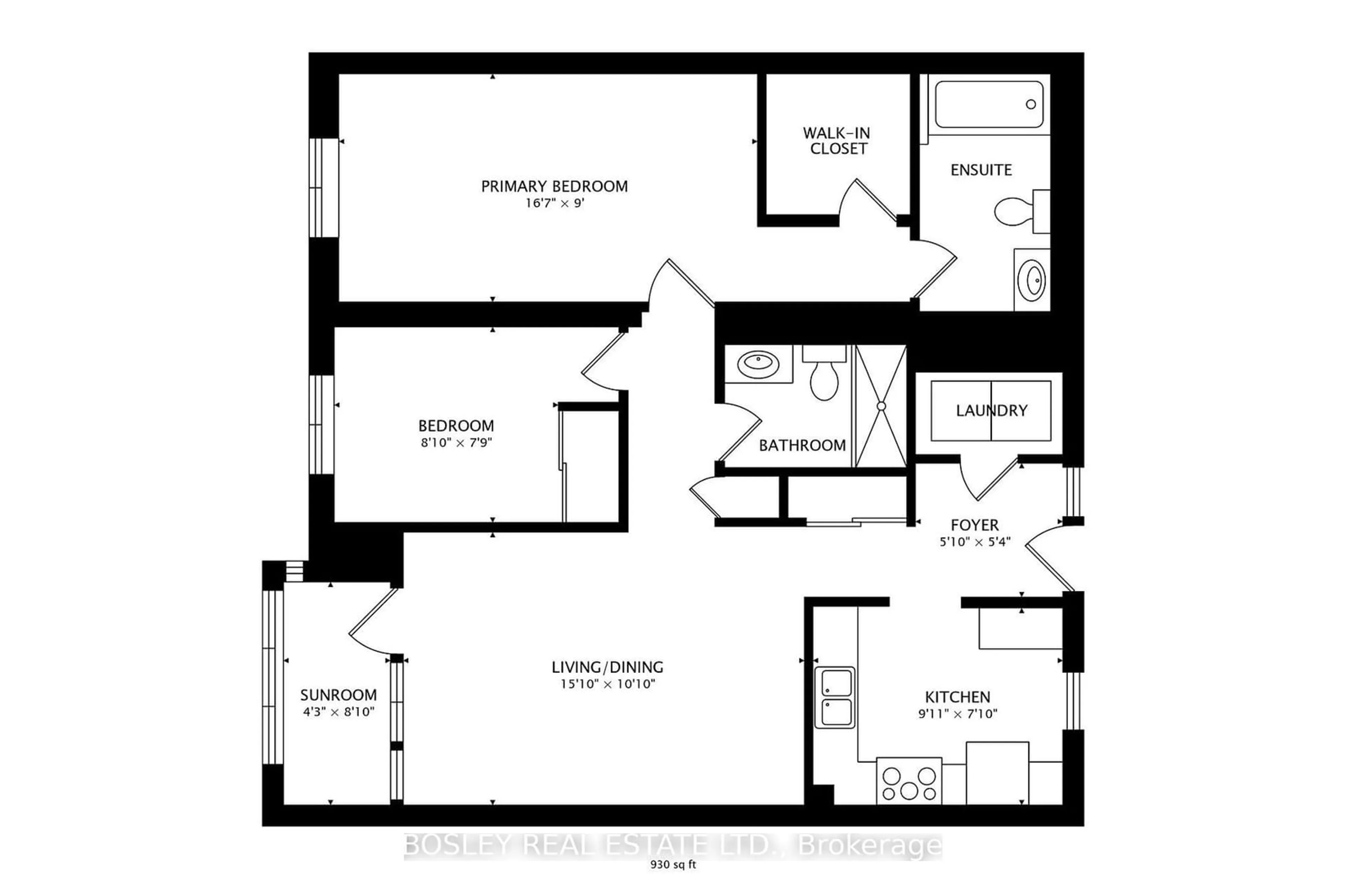 Floor plan for 115 Bonis Ave #216, Toronto Ontario M1T 3S4