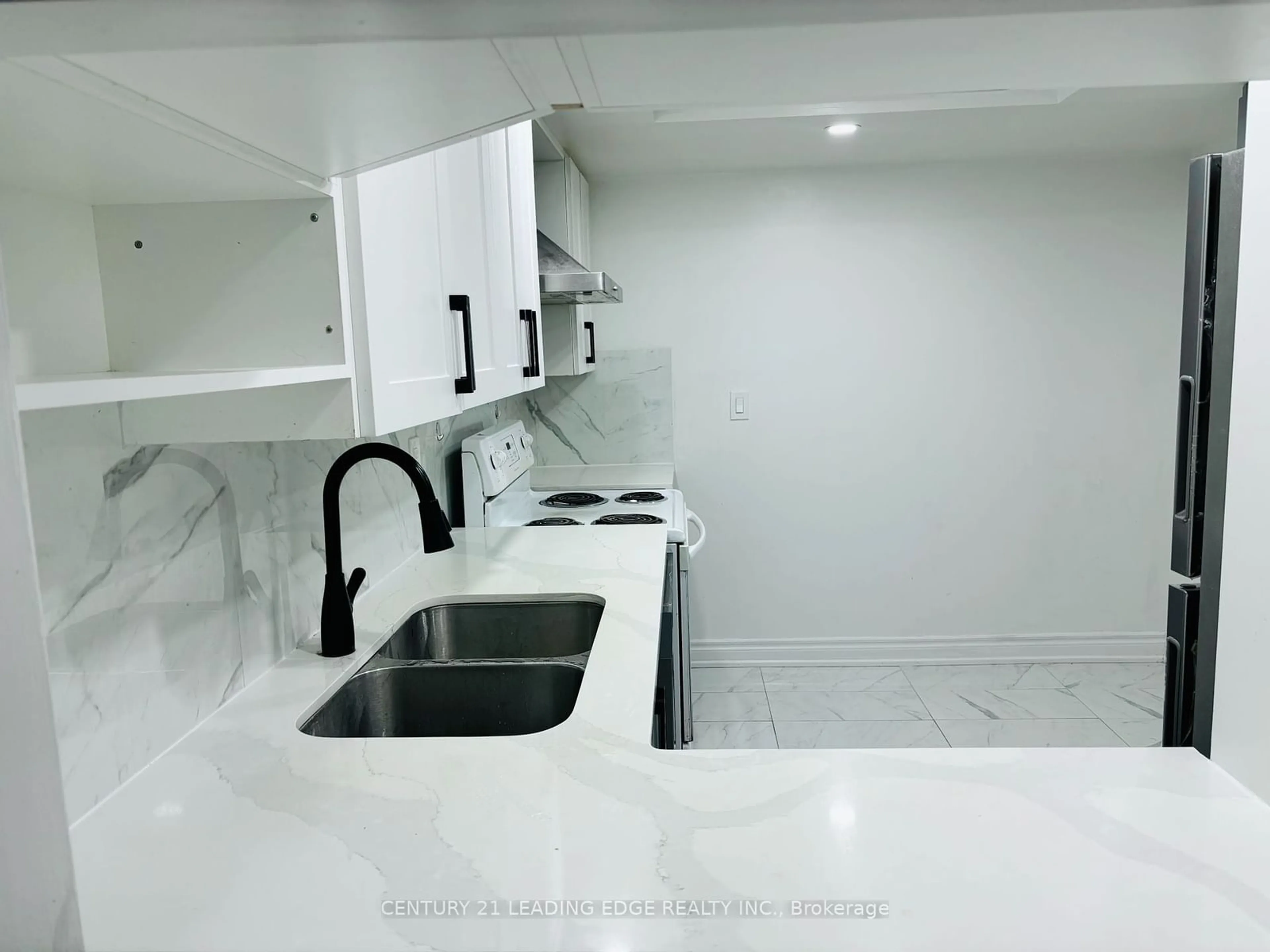 Standard kitchen, not visible floor, the street view for 2466 Eglinton Ave #1610, Toronto Ontario M1K 5J8