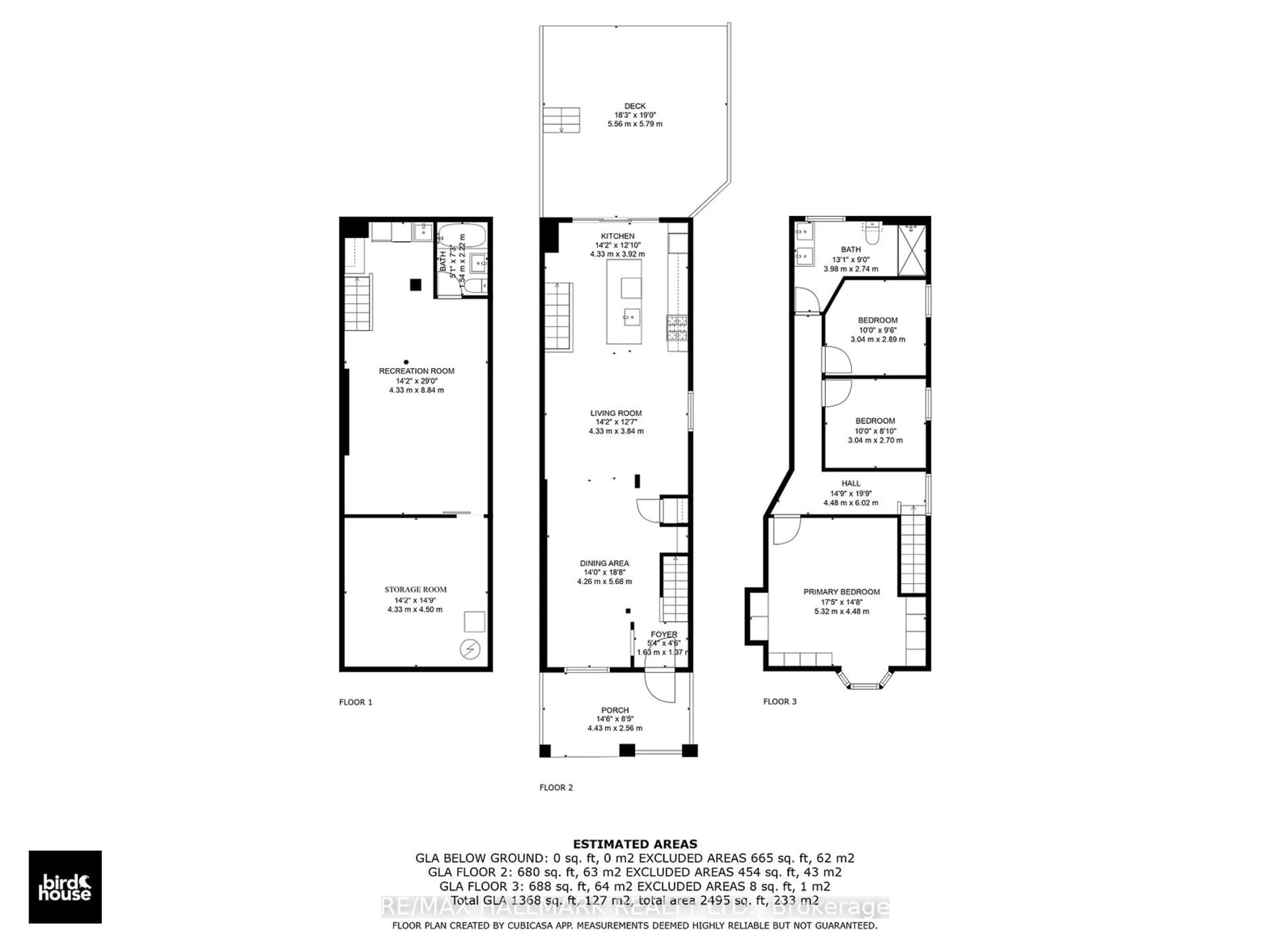 Floor plan for 146 Lee Ave, Toronto Ontario M4E 2P3