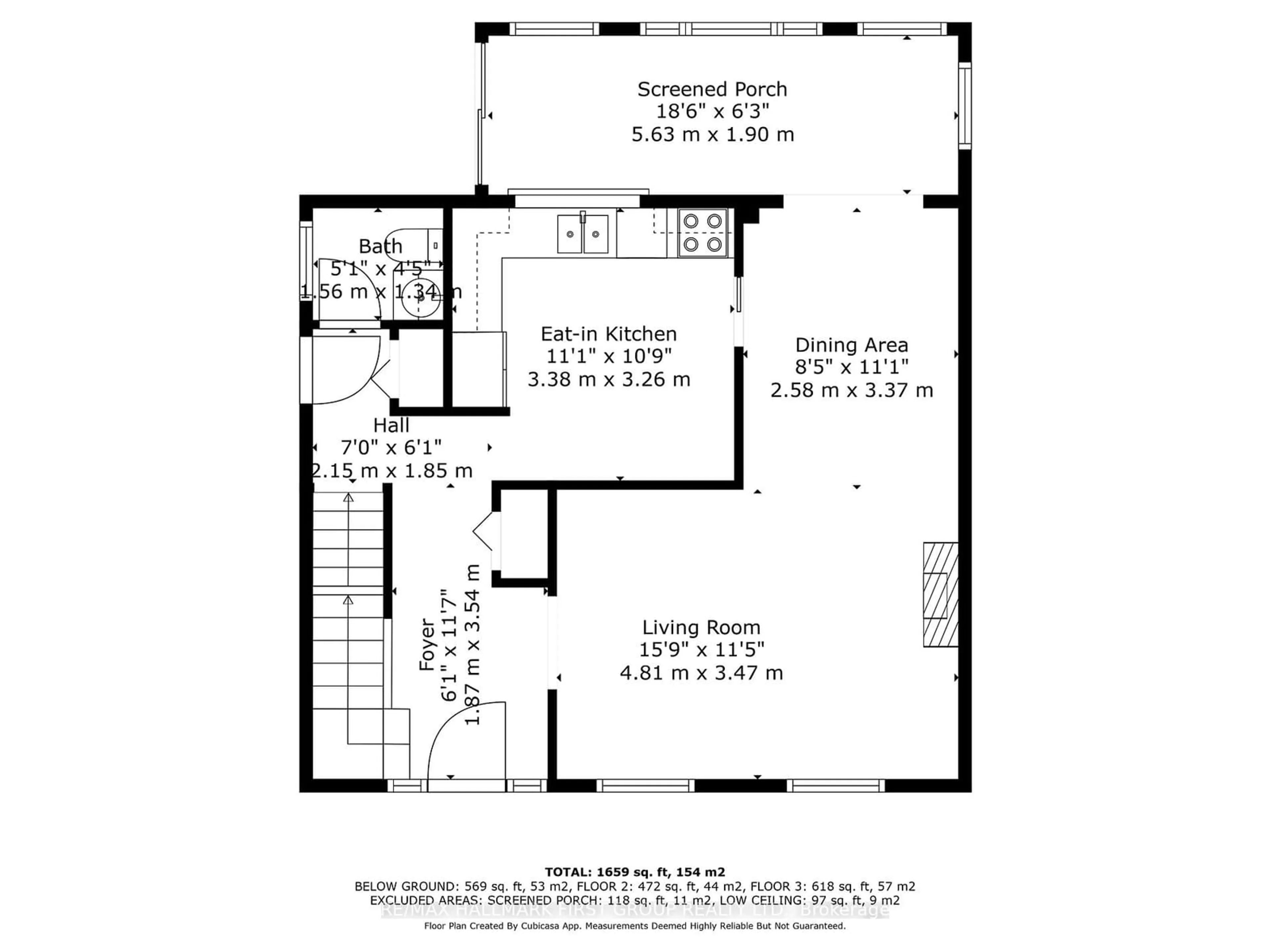 Floor plan for 116 Brunswick St, Oshawa Ontario L1H 6P3