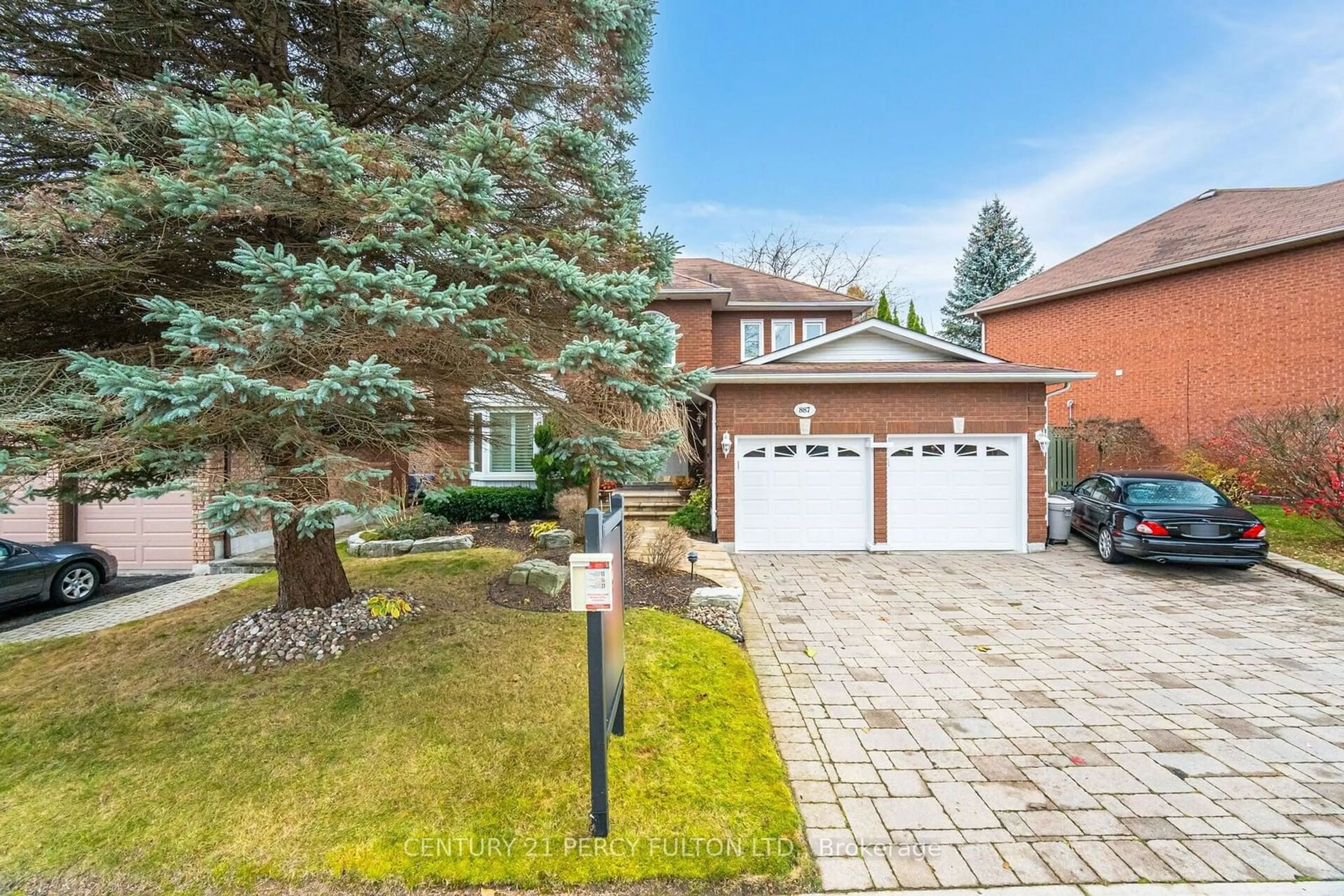 Home with brick exterior material for 887 Darwin Dr, Pickering Ontario L1X 2P8