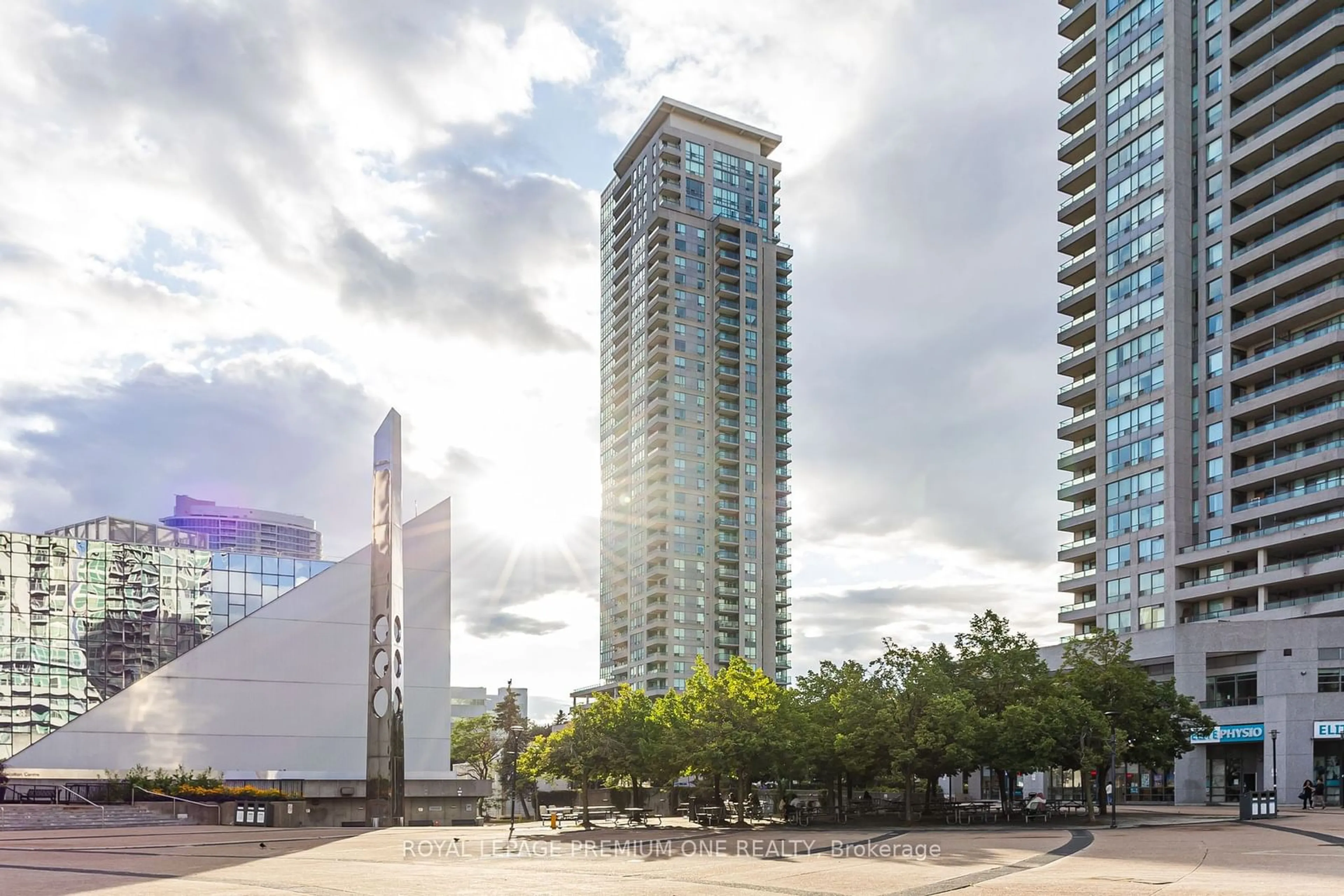 A pic from exterior of the house or condo, the front or back of building for 50 Brian Harrison Way #610, Toronto Ontario M1P 5J4