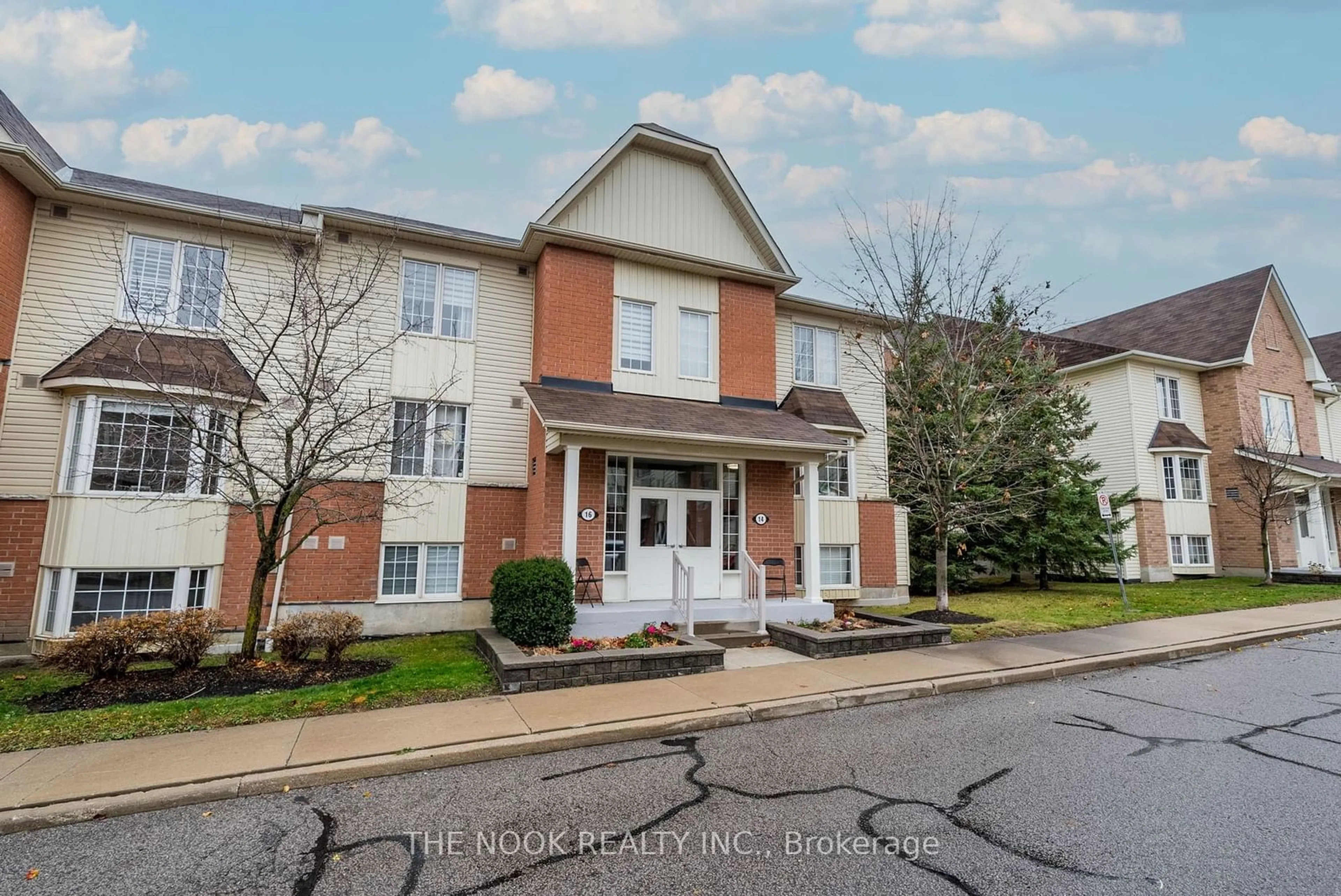 A pic from exterior of the house or condo, the front or back of building for 16 Petra Way #3, Whitby Ontario L1R 0A5