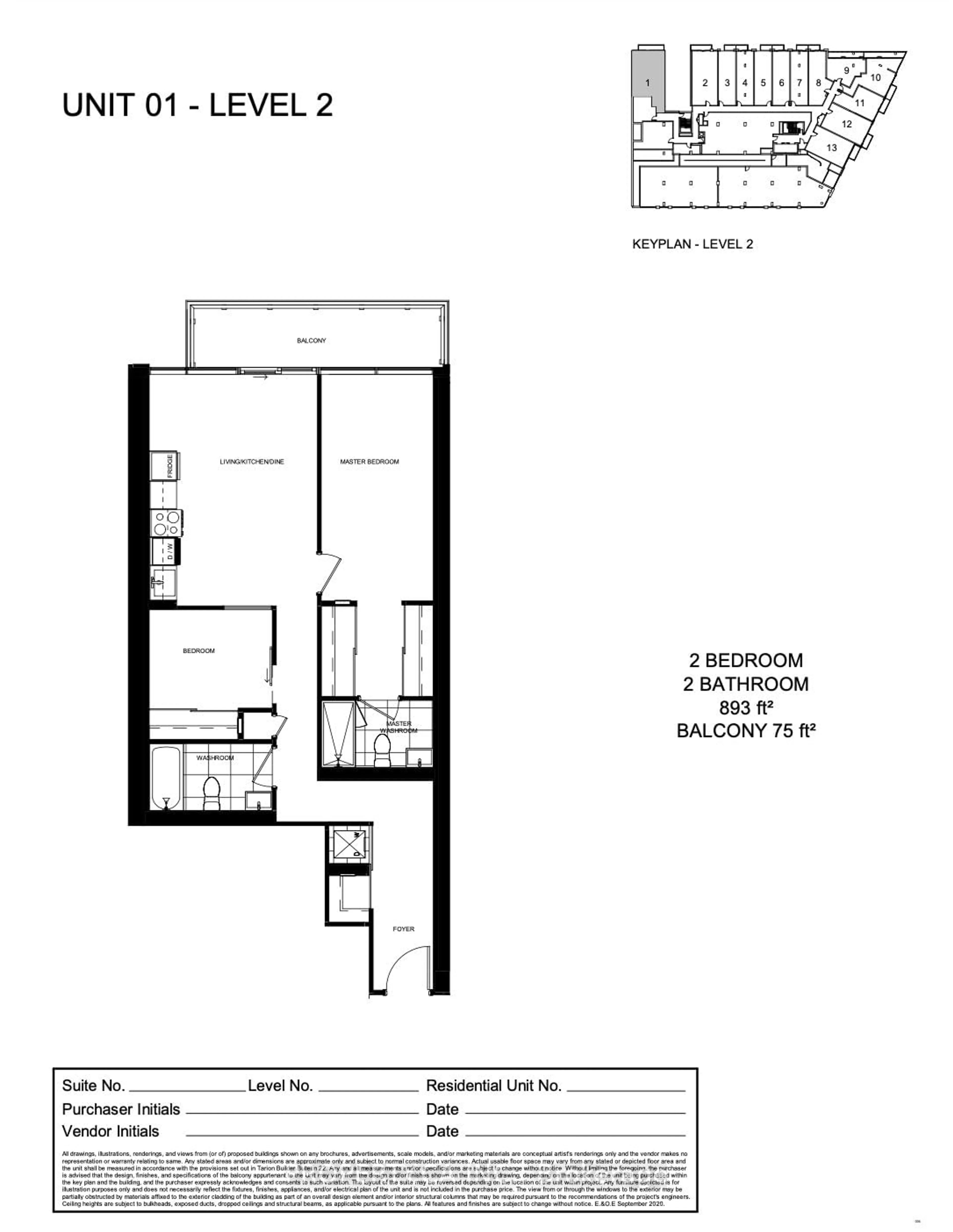 Floor plan for 1496 Kingston Rd #201, Toronto Ontario M1N 1R6