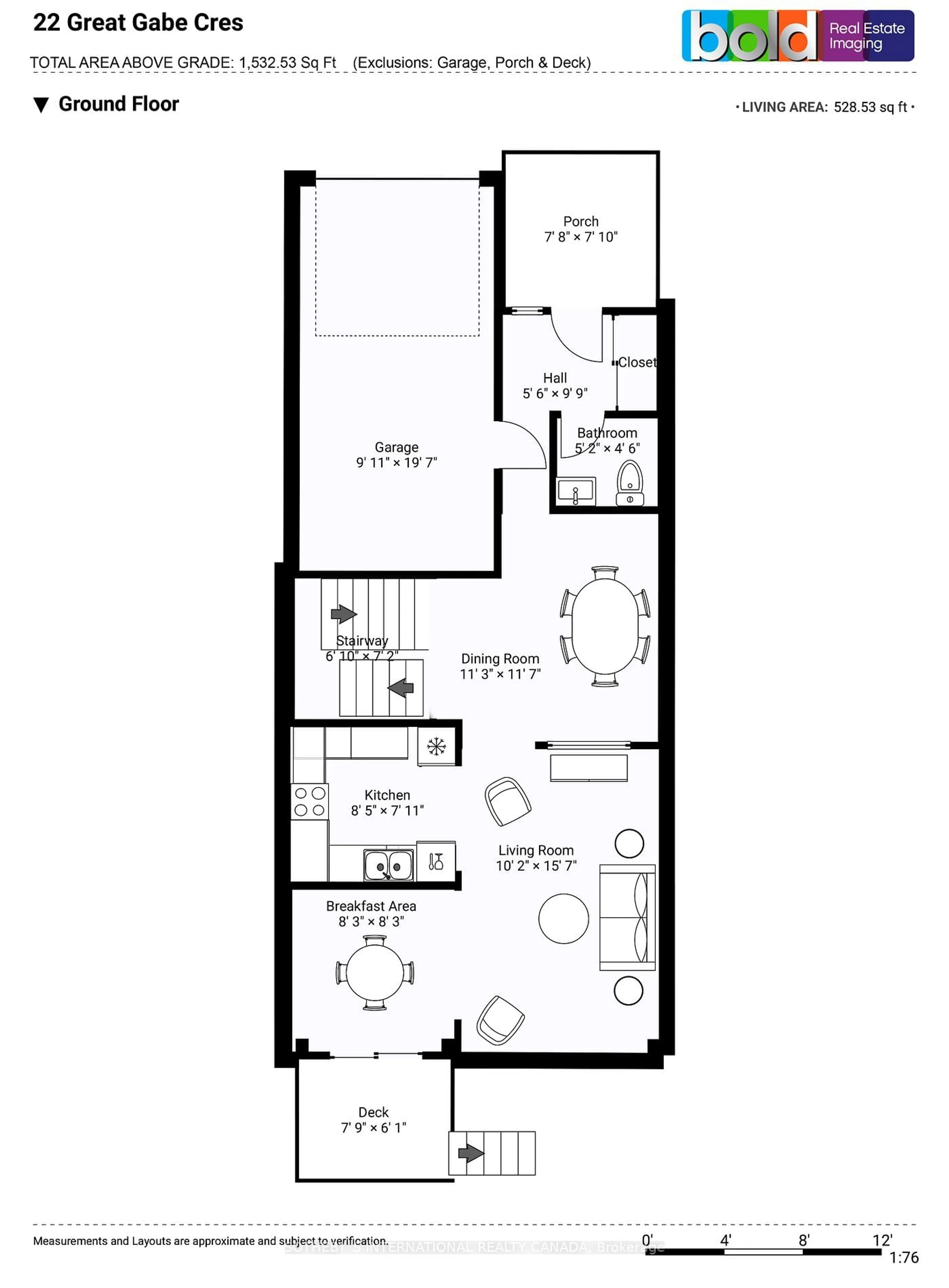 Floor plan for 22 Great Gabe Cres, Oshawa Ontario L1L 0G6