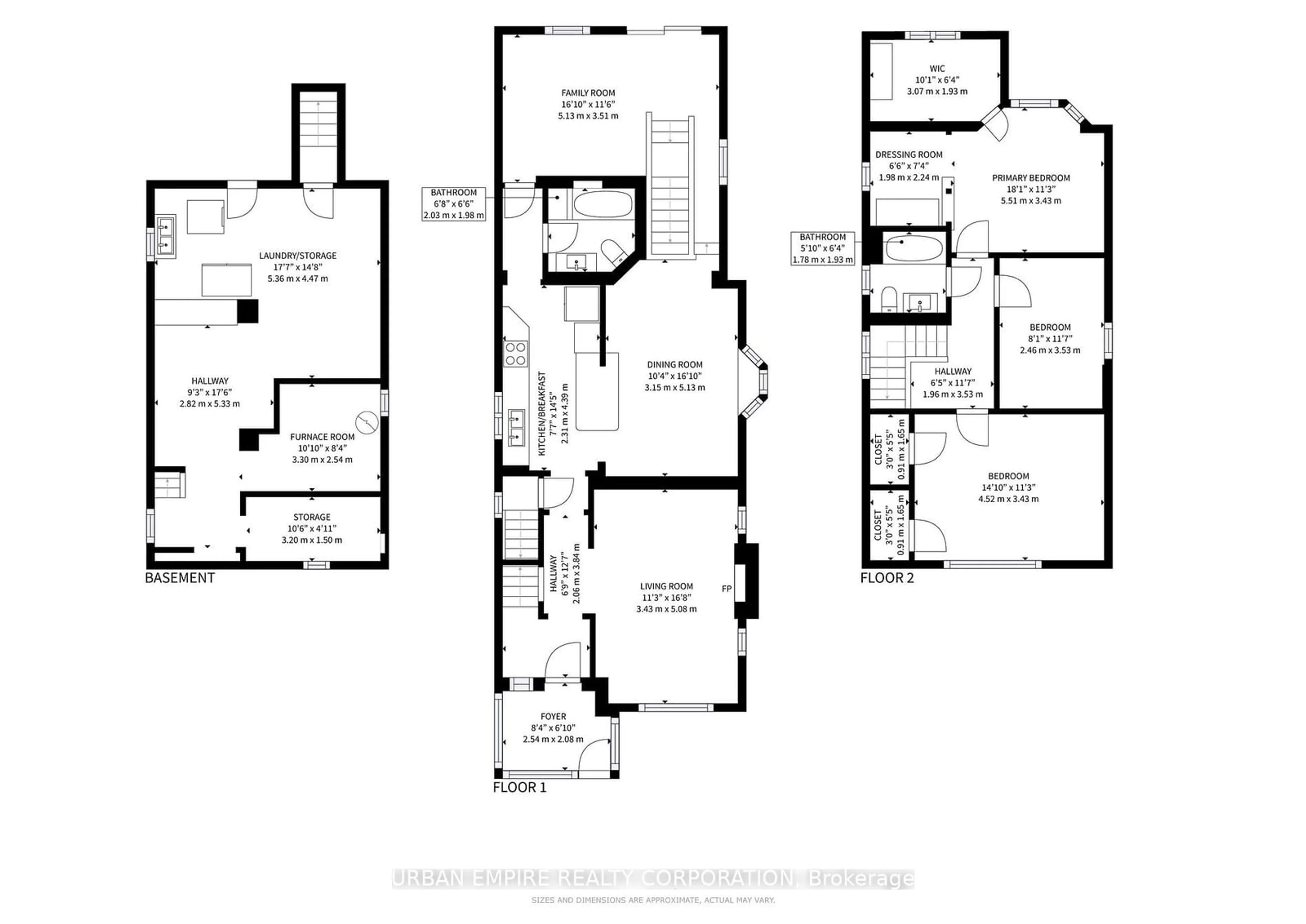 Floor plan for 108 Caroline Ave, Toronto Ontario M4M 2X7