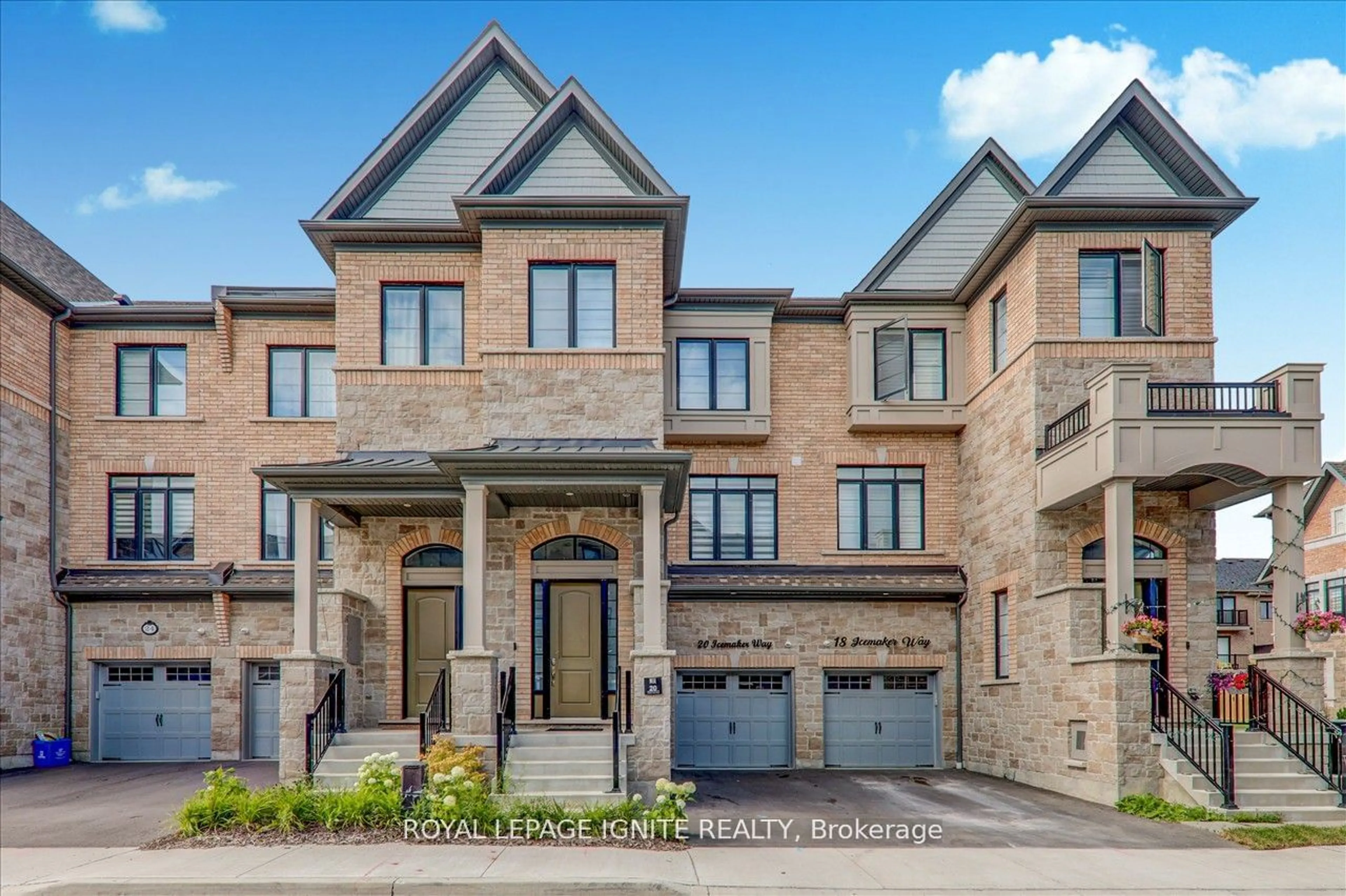 A pic from exterior of the house or condo, mountain for 20 Icemaker Way, Whitby Ontario L1P 0L5