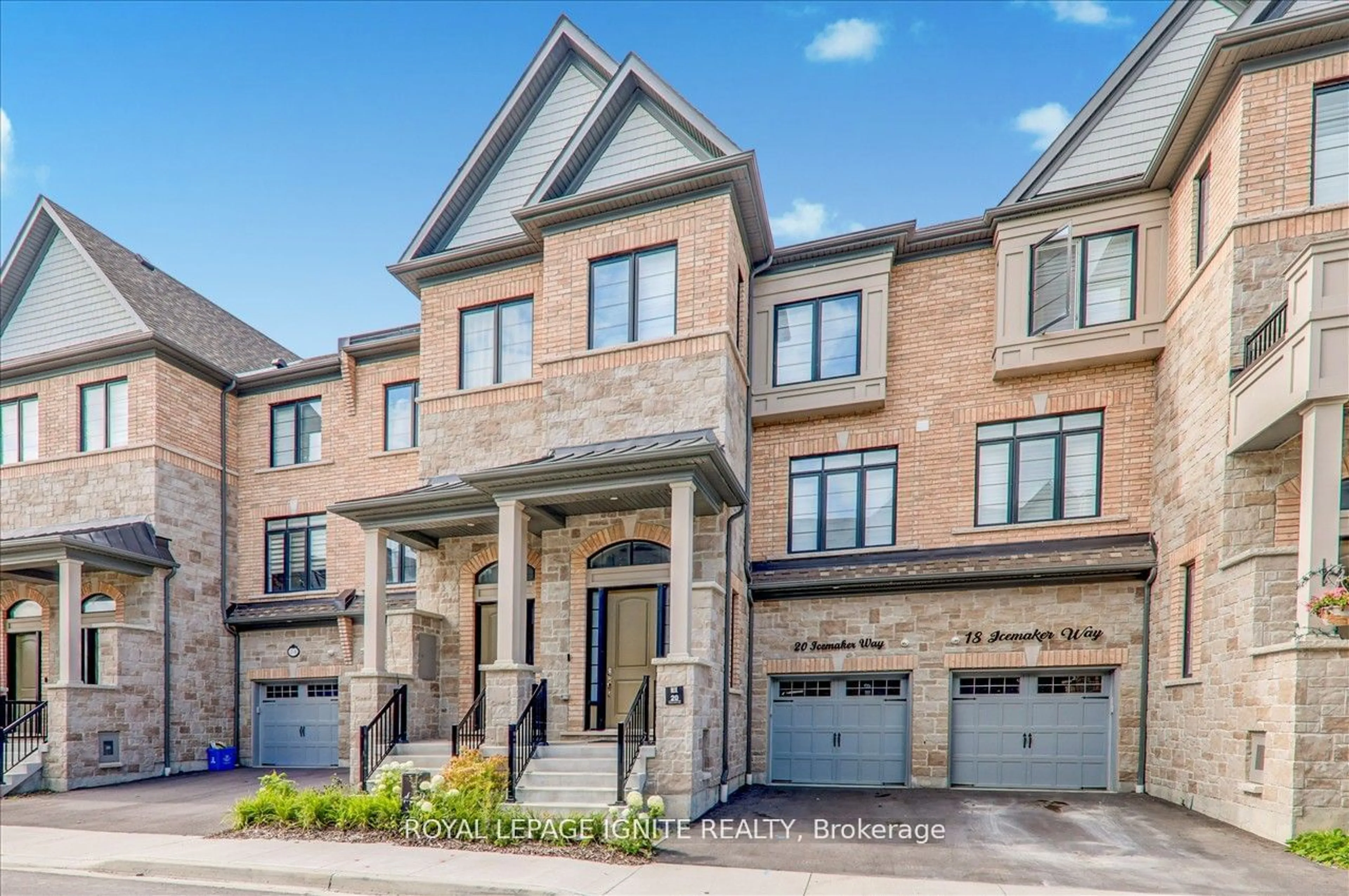 A pic from exterior of the house or condo, mountain for 20 Icemaker Way, Whitby Ontario L1P 0L5