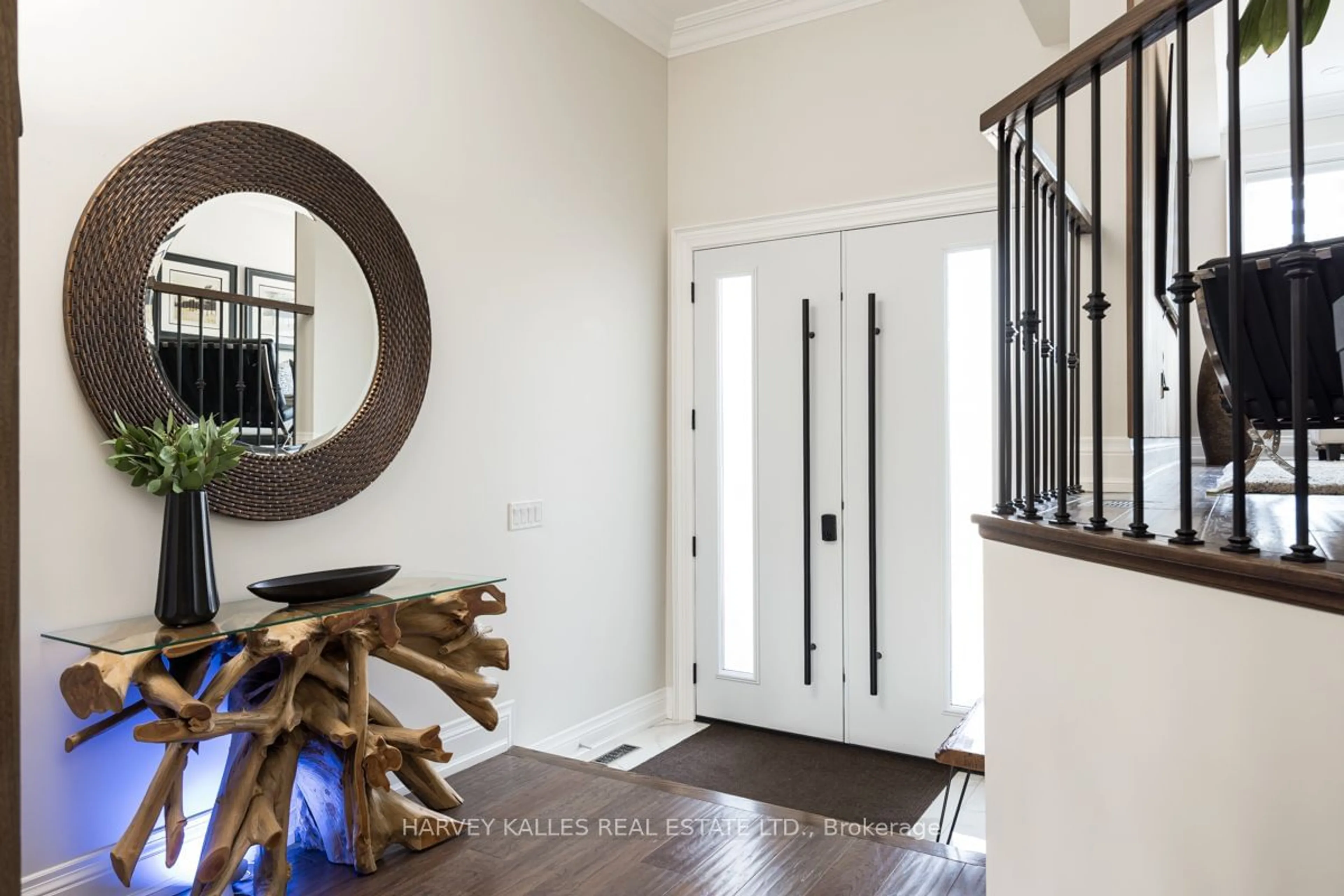 Indoor entryway, wood floors for 110 Leyton Ave, Toronto Ontario M1L 3T8