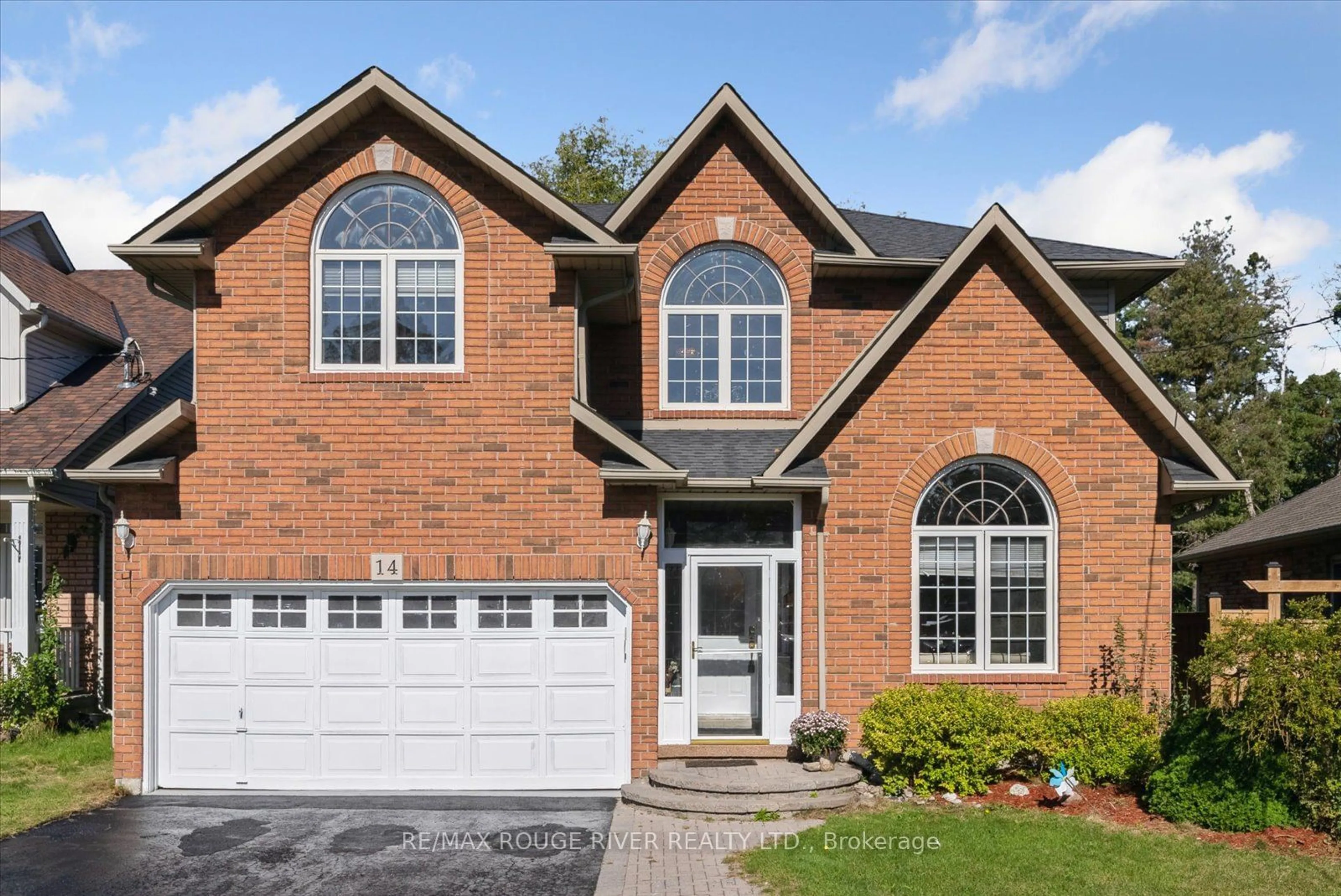 Home with brick exterior material for 14 Selleck Lane, Oshawa Ontario L1G 3Y3