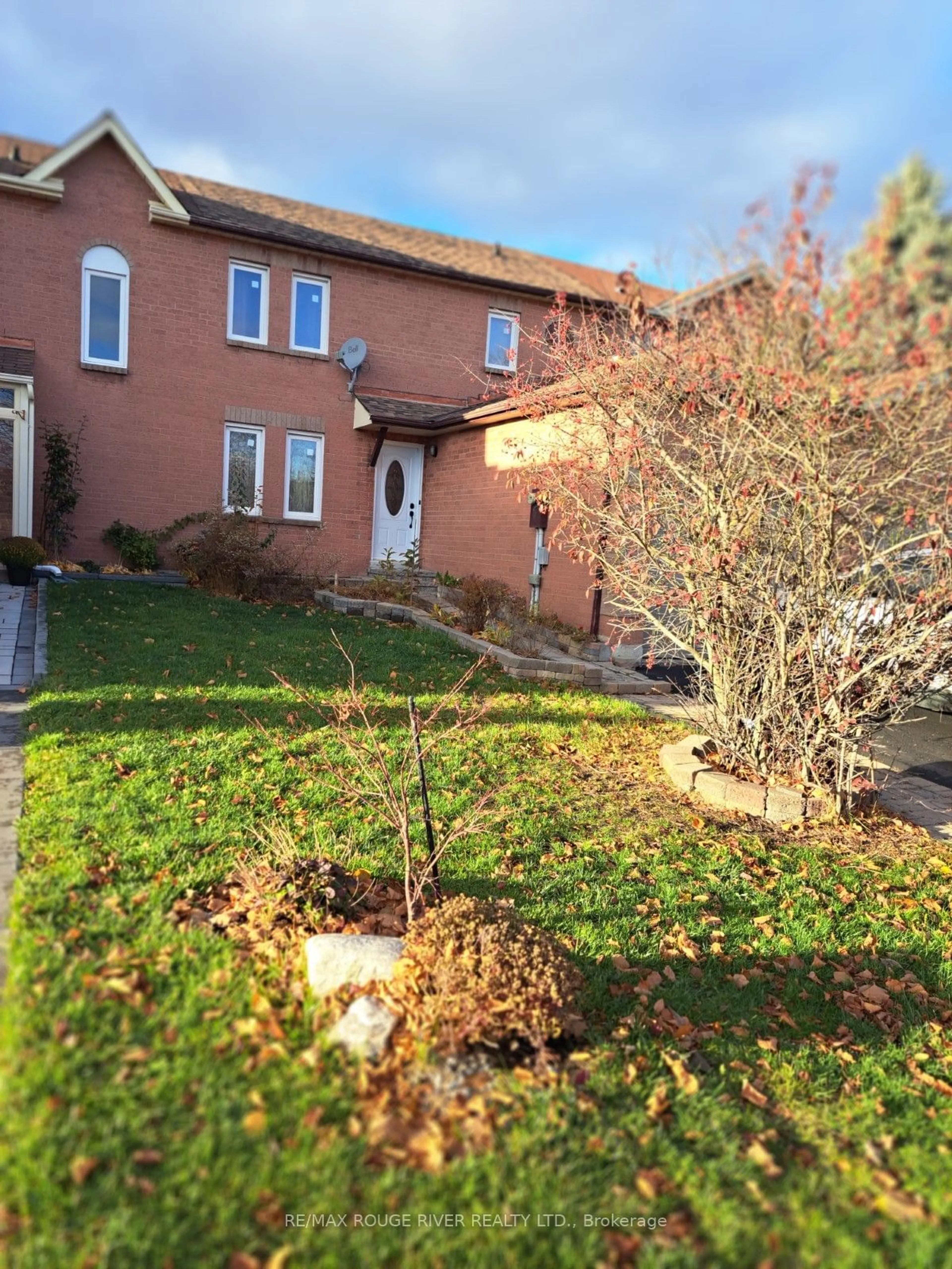 A pic from exterior of the house or condo, the fenced backyard for 80 Wright Cres, Ajax Ontario L1S 6X1