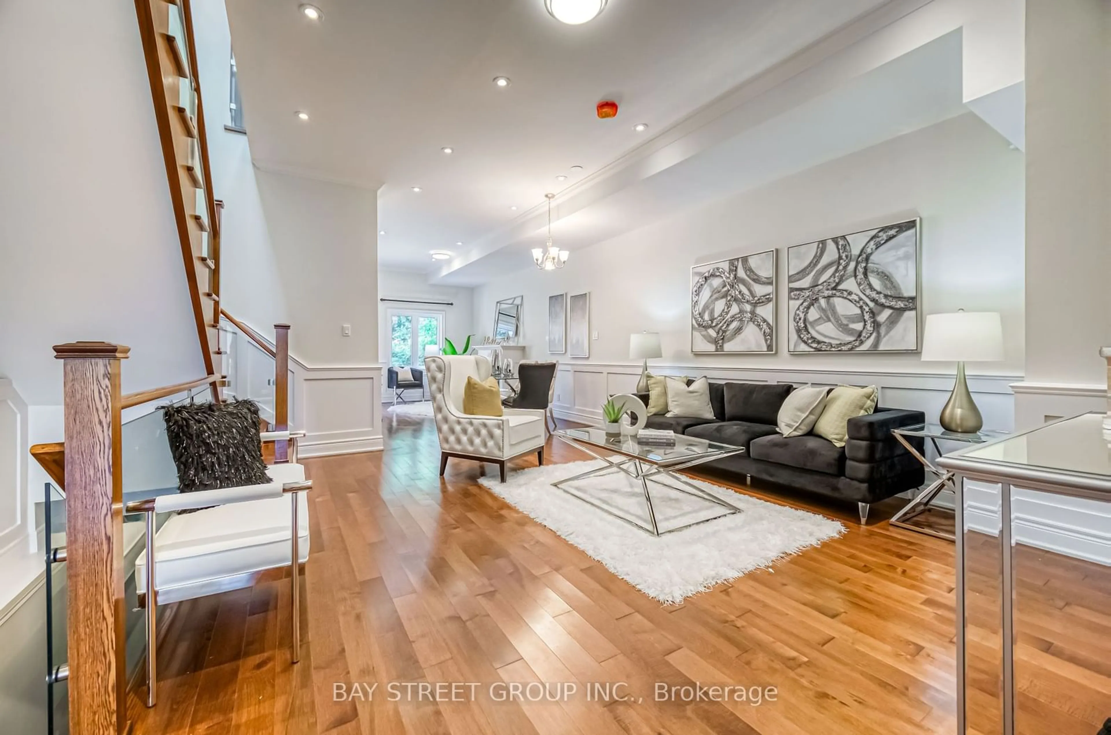 Living room, wood floors for 67 North Edgely Ave, Toronto Ontario M1K 1T8