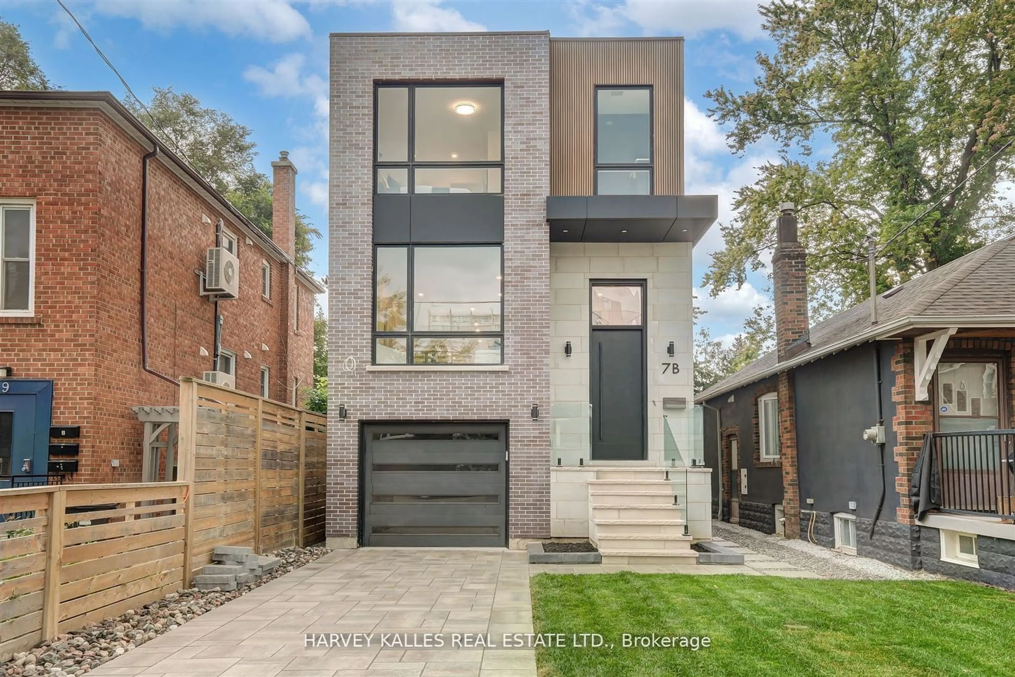 Home with brick exterior material for 7B Bracebridge Ave, Toronto Ontario M4C 2X6