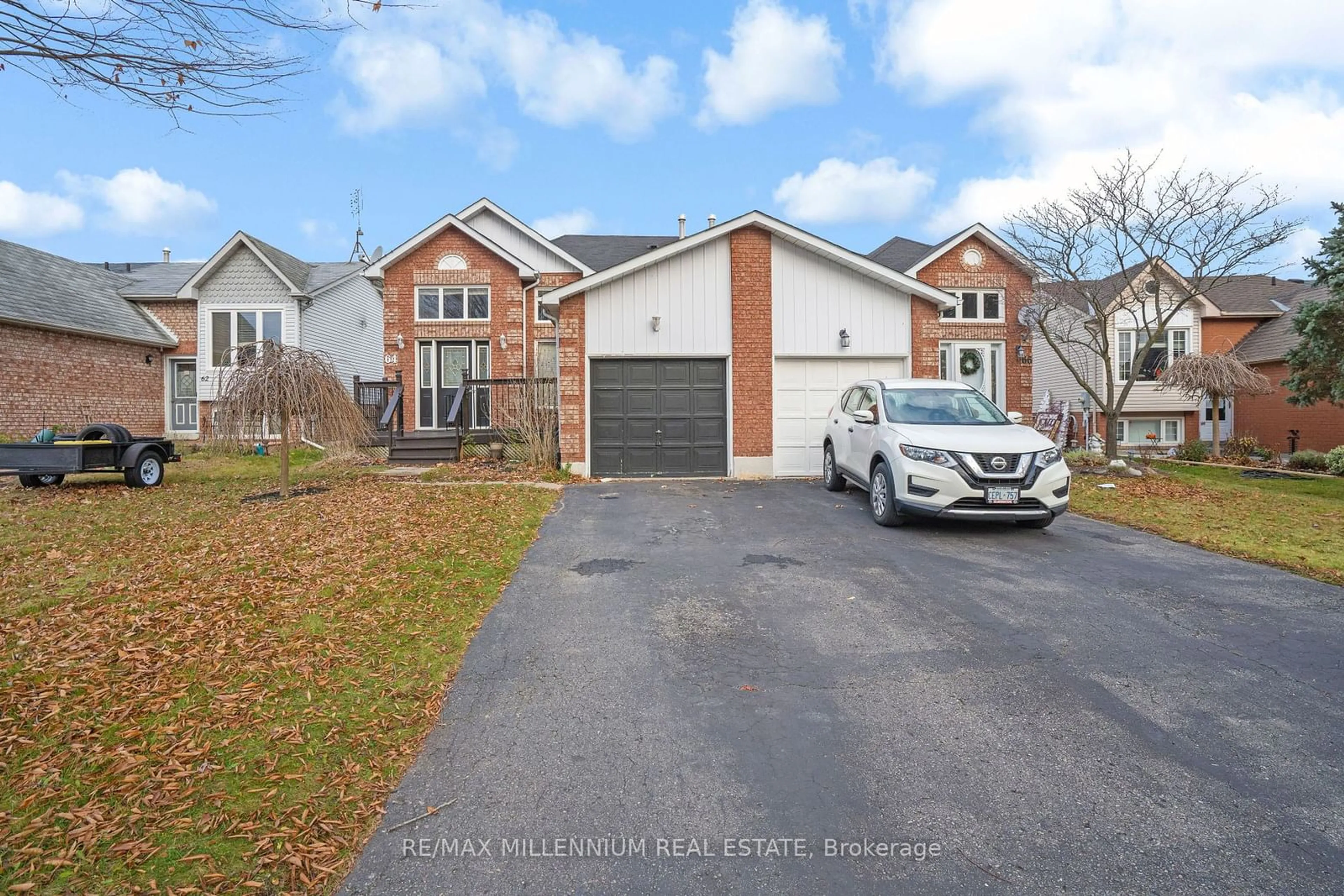 Frontside or backside of a home, the street view for 64 Fenwick Ave, Clarington Ontario L1C 4S1