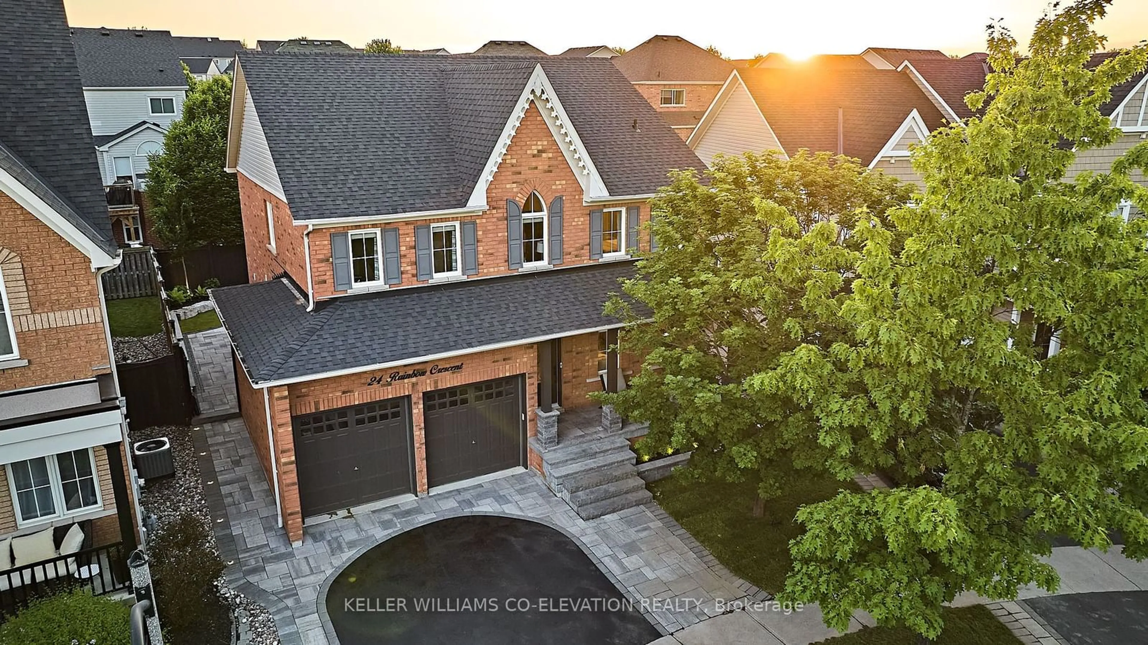 Home with brick exterior material for 24 Rainbow Cres, Whitby Ontario L1M 2N6