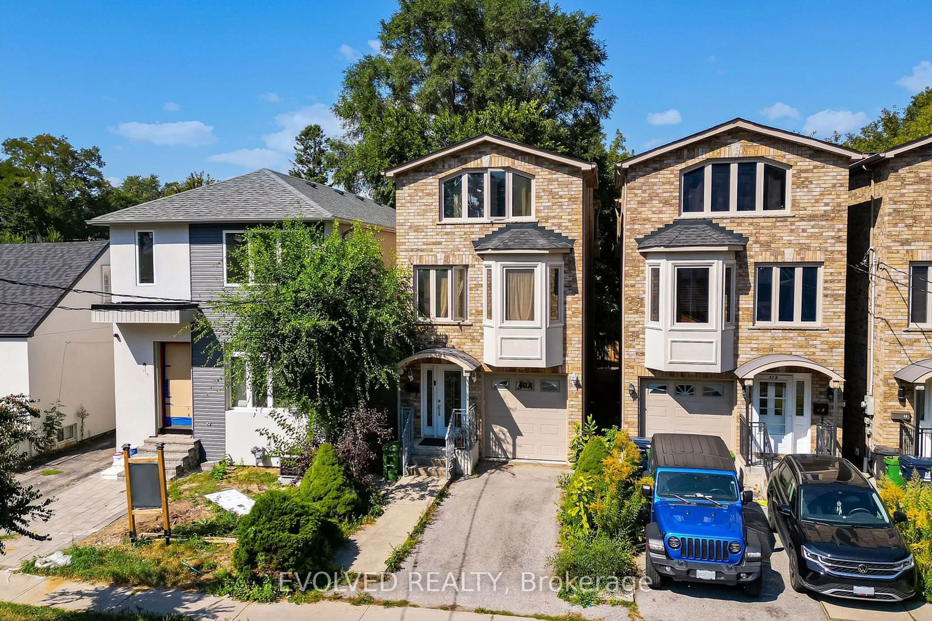 Frontside or backside of a home, the street view for 42A Torrens Ave, Toronto Ontario M4K 2H8