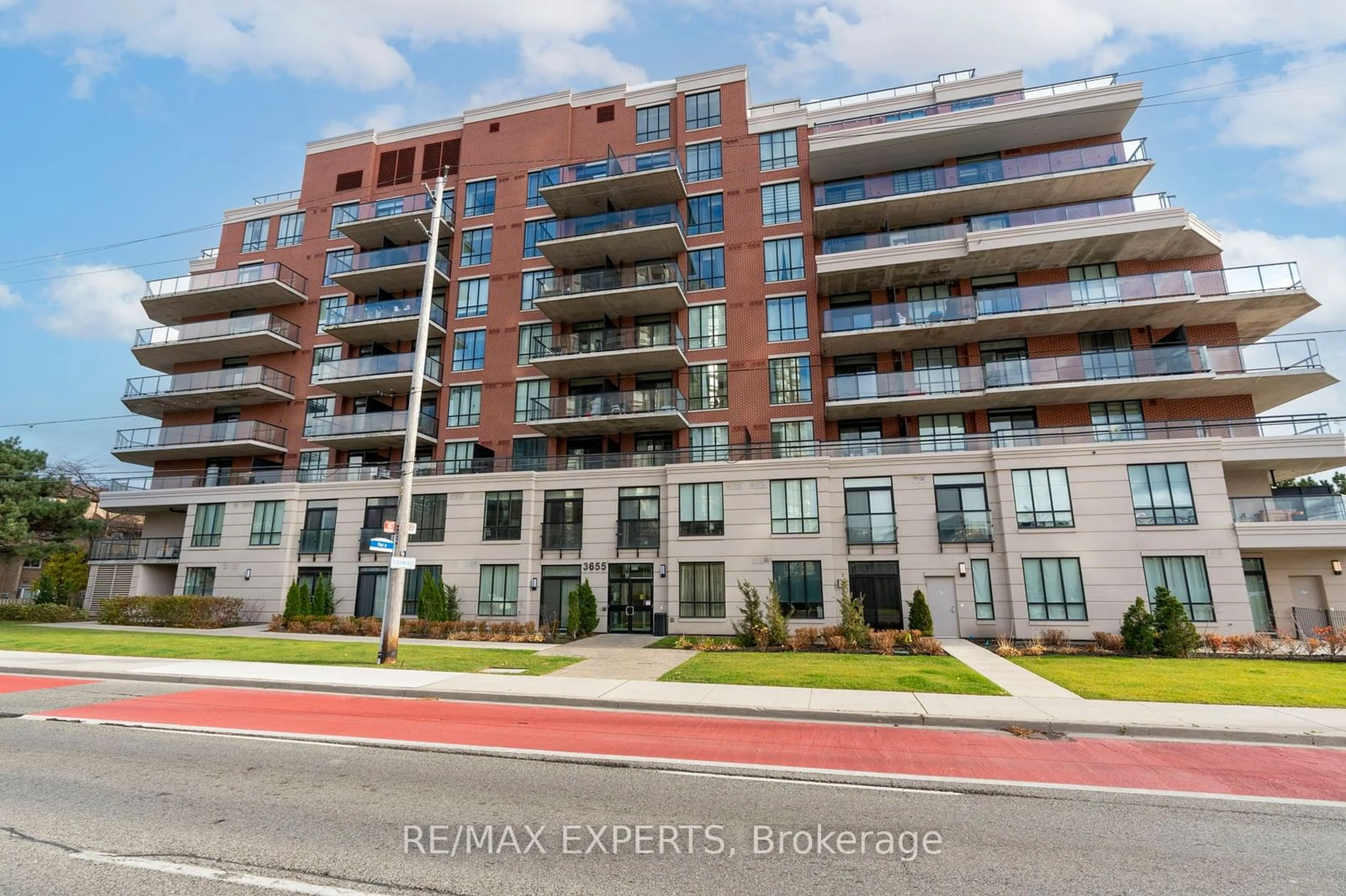 A pic from exterior of the house or condo, the front or back of building for 3655 Kingston Rd #617, Toronto Ontario M1M 1S2