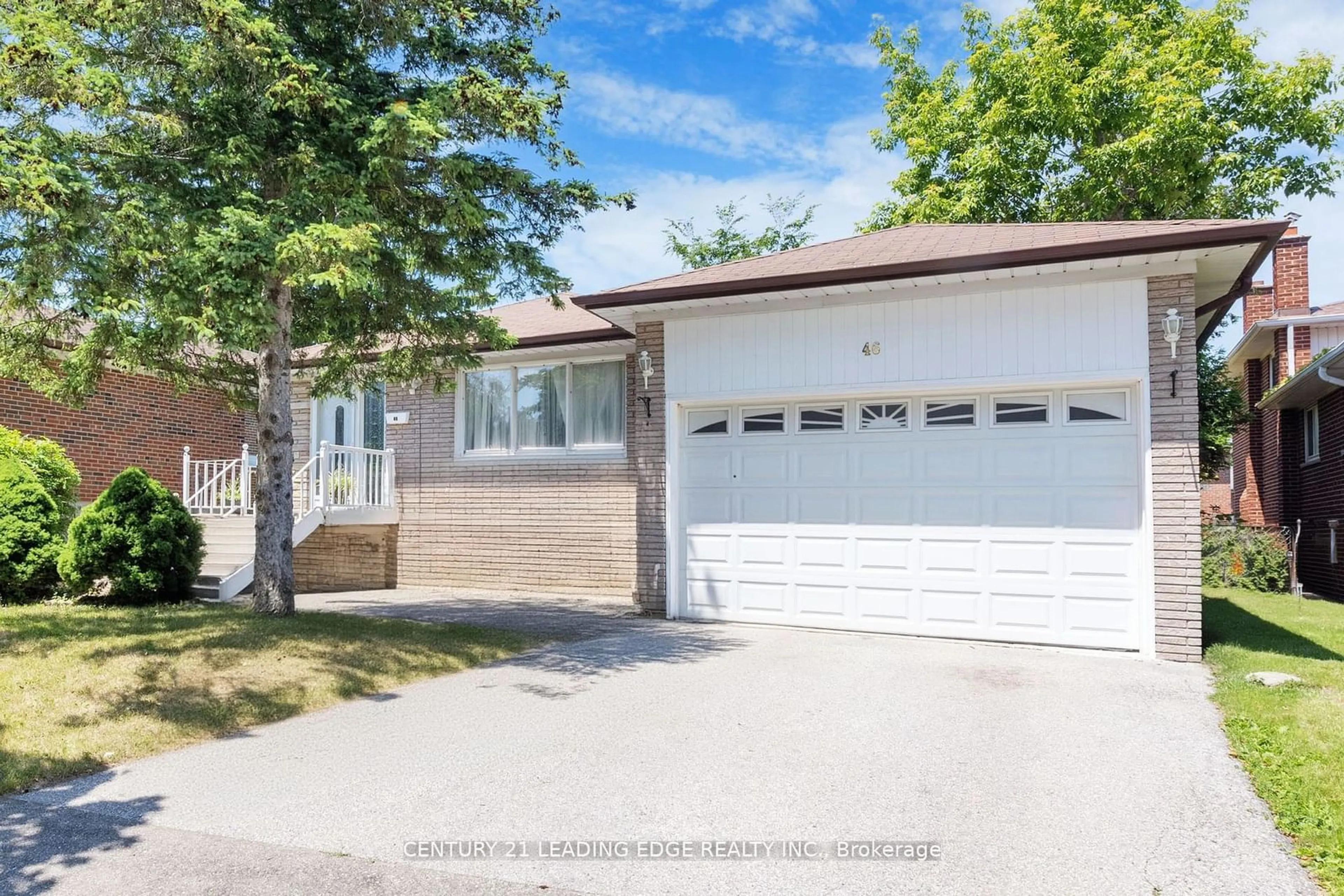 Frontside or backside of a home, the street view for 46 Budworth Dr, Toronto Ontario M1E 3H9