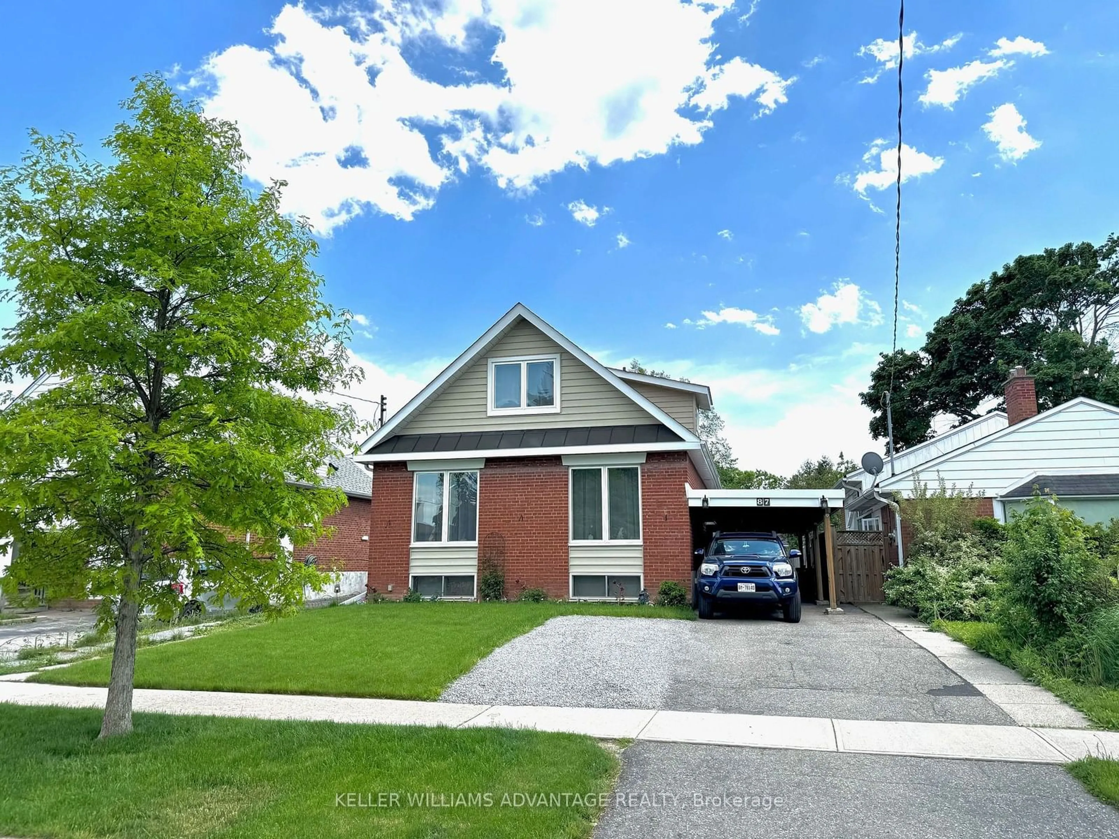 Frontside or backside of a home, the street view for 87 Merryfield Dr, Toronto Ontario M1P 1K3