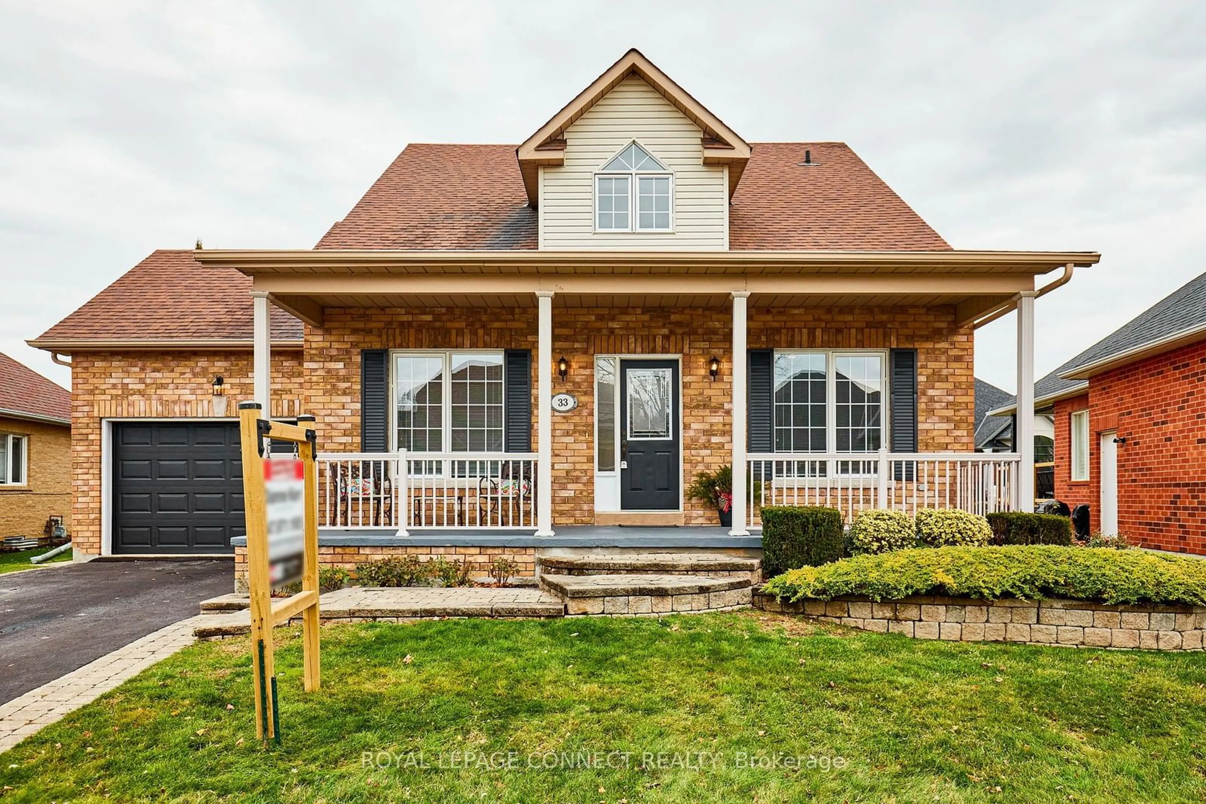 Home with brick exterior material for 33 Waterbury Cres, Scugog Ontario L9L 1R9