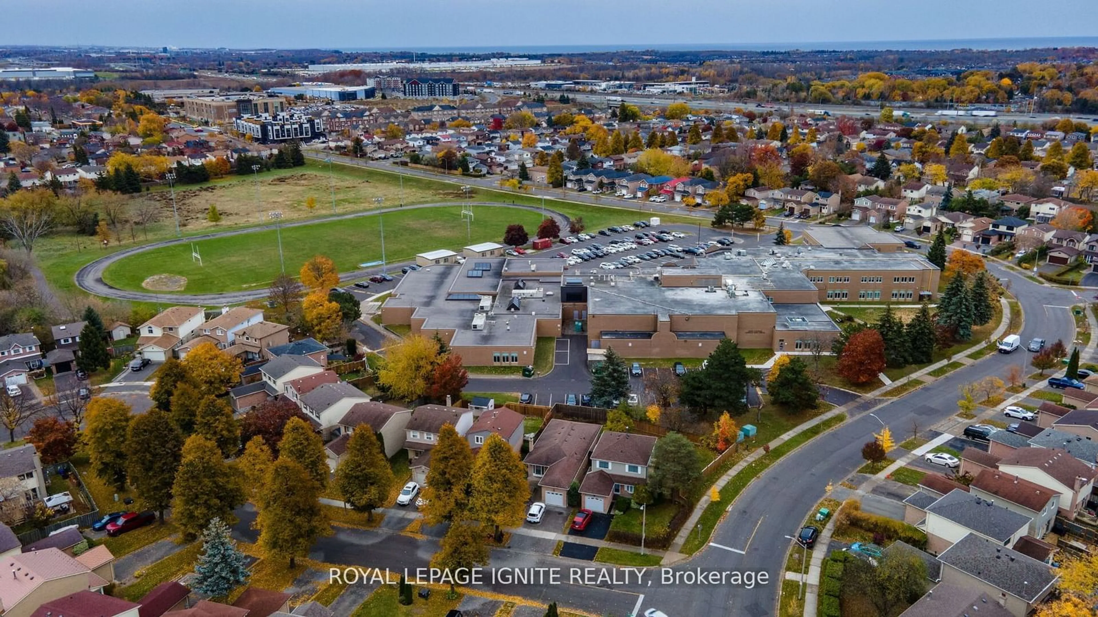 A pic from exterior of the house or condo, the view of city buildings for 34 Mandrake St, Ajax Ontario L1S 5H5