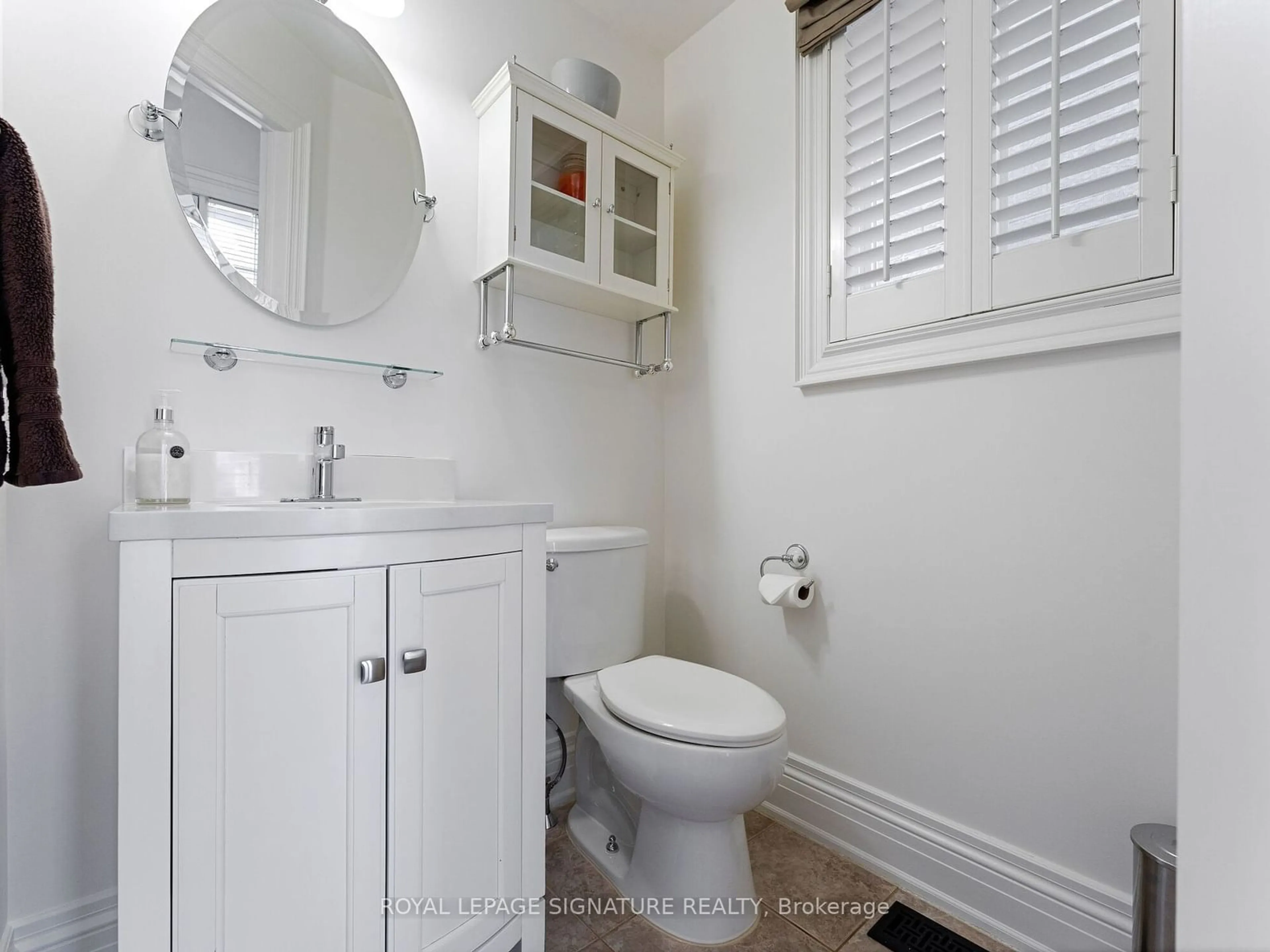 Standard bathroom, wood floors for 16 Howlett Cres, Ajax Ontario L1T 0A5