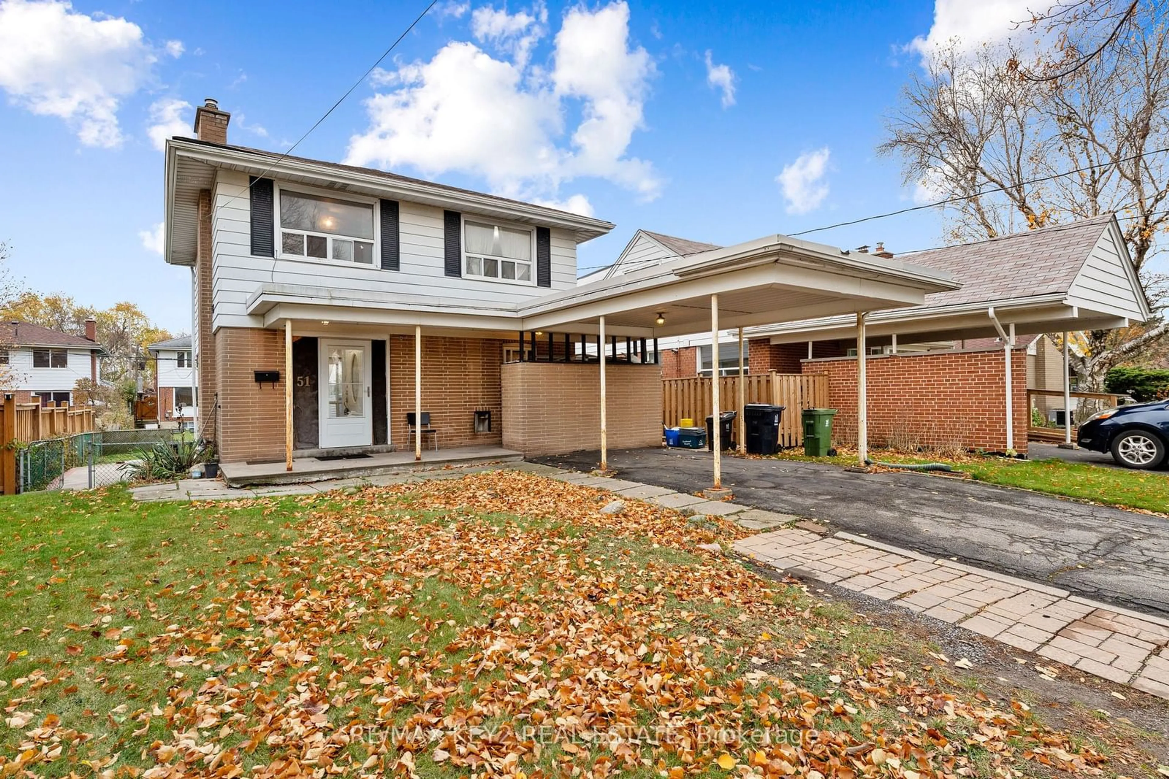 Home with vinyl exterior material for 51 Oakworth Cres, Toronto Ontario M1K 3T7