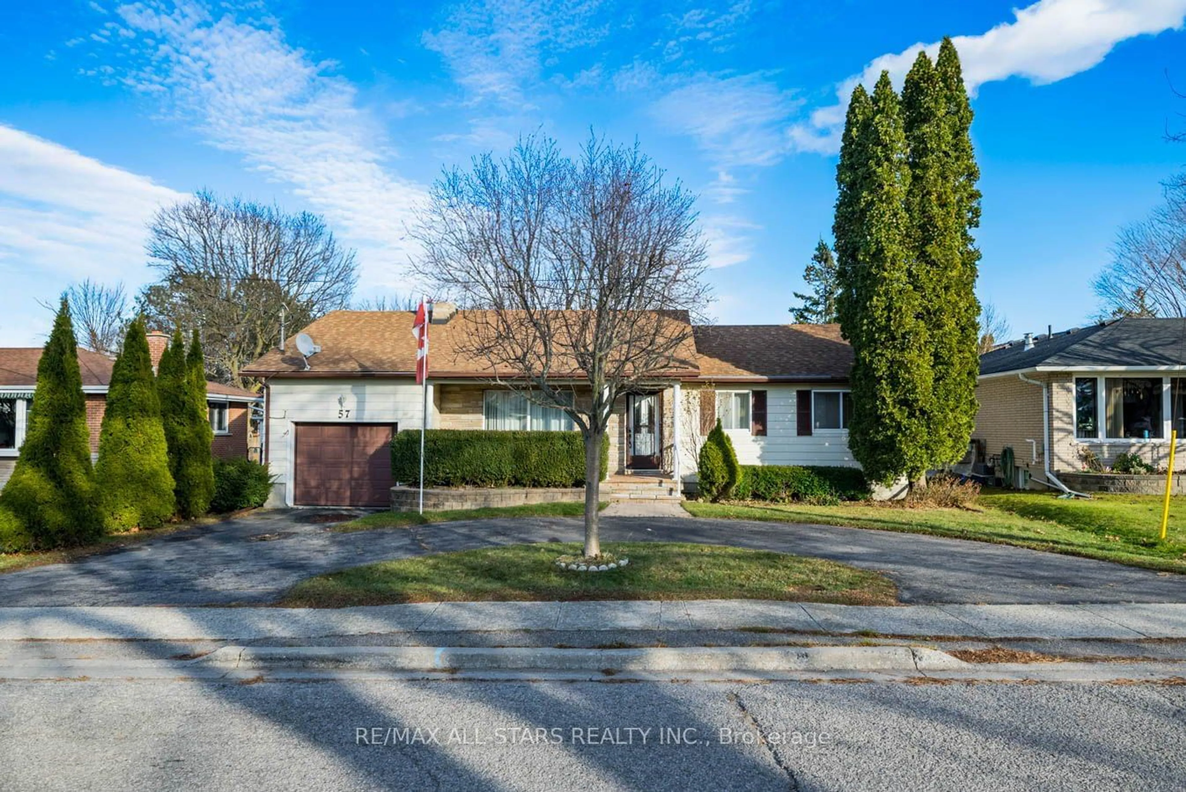 Frontside or backside of a home, the street view for 57 Carnegie St, Scugog Ontario L9L 1H6