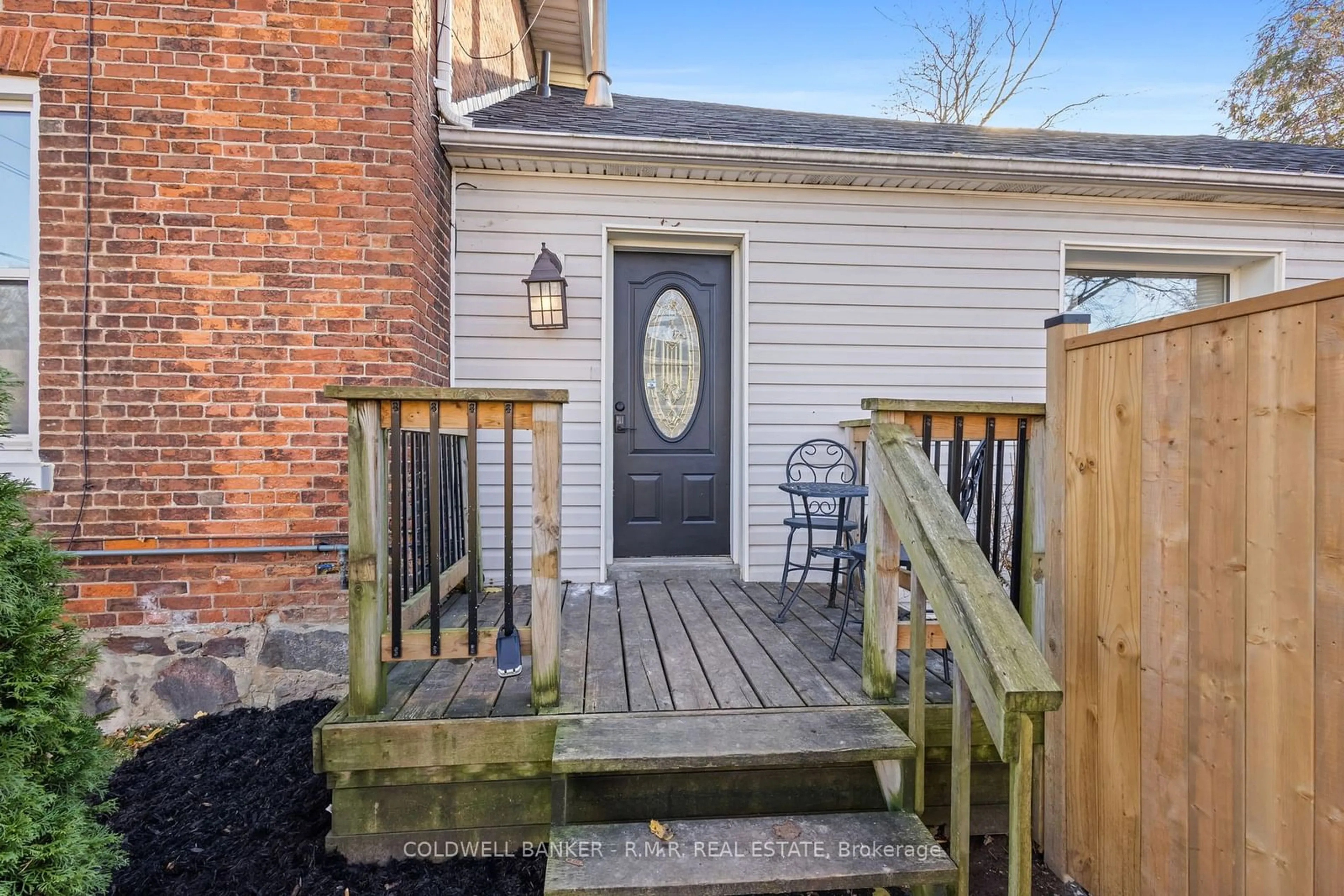 Patio, the fenced backyard for 62 Scugog St, Clarington Ontario L1C 3J1