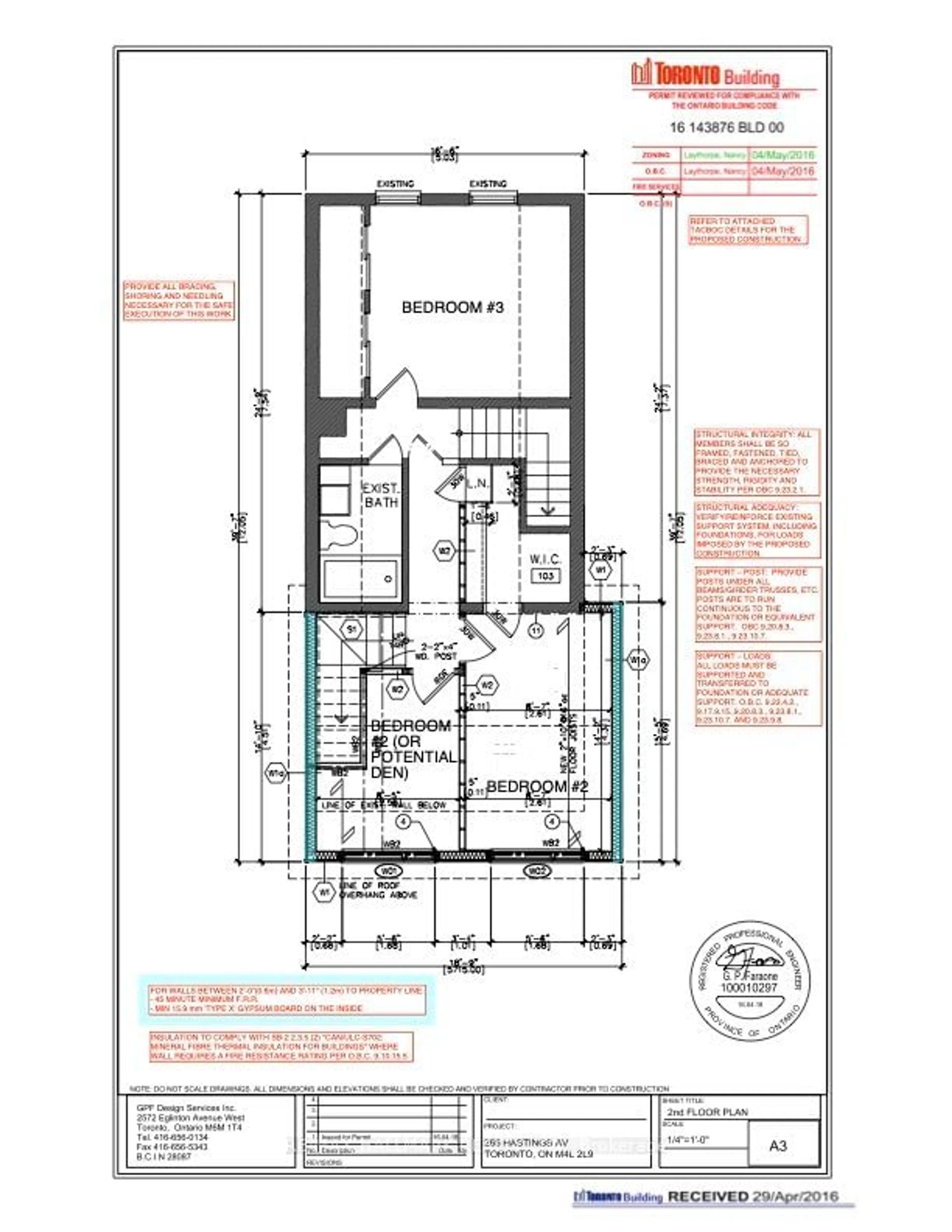 Floor plan for 265 Hastings Ave, Toronto Ontario M4L 2L9