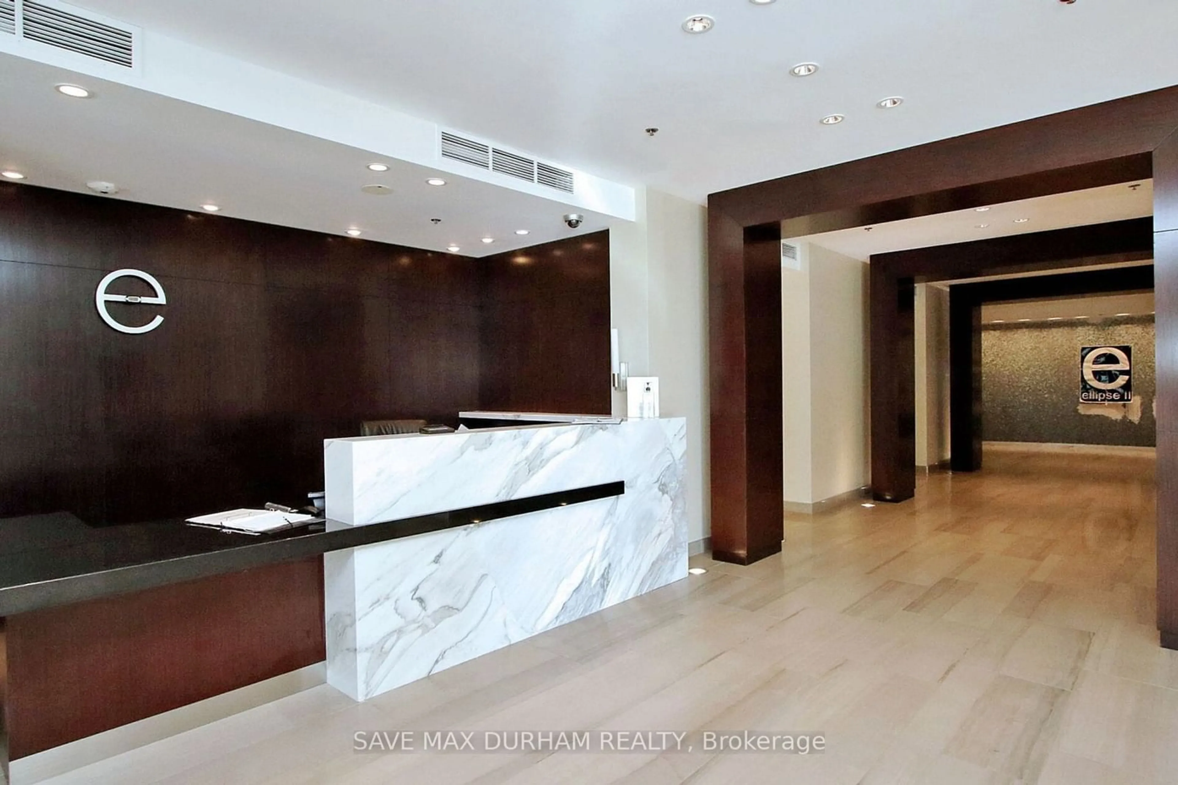 Indoor lobby, wood floors for 38 Lee Center Dr #1708, Toronto Ontario M1H 3J7