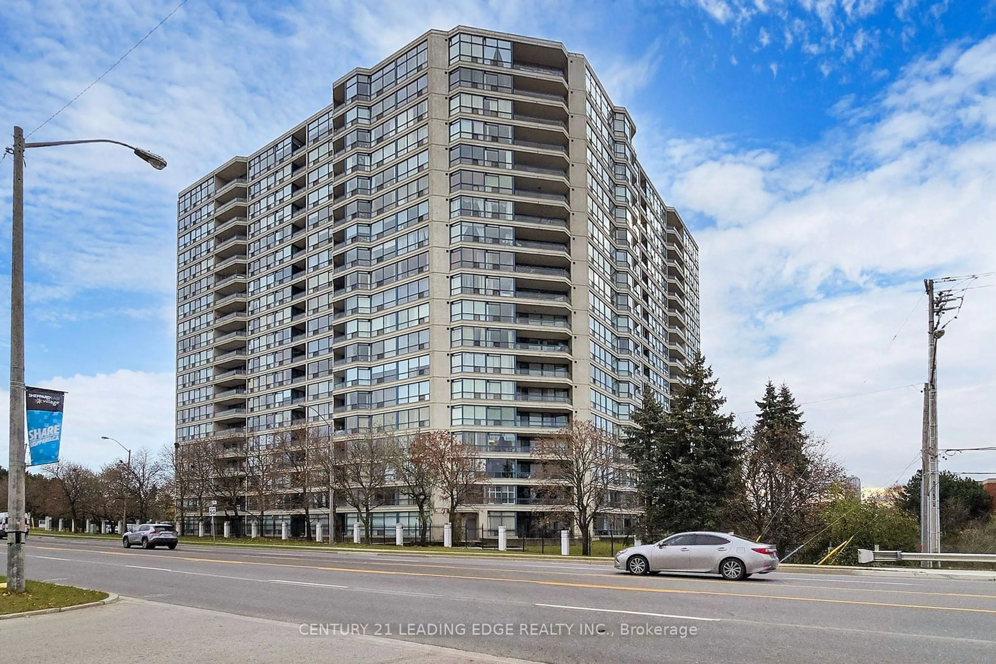 A pic from exterior of the house or condo, the front or back of building for 4725 SHEPPARD Ave #209, Toronto Ontario M1S 5B2