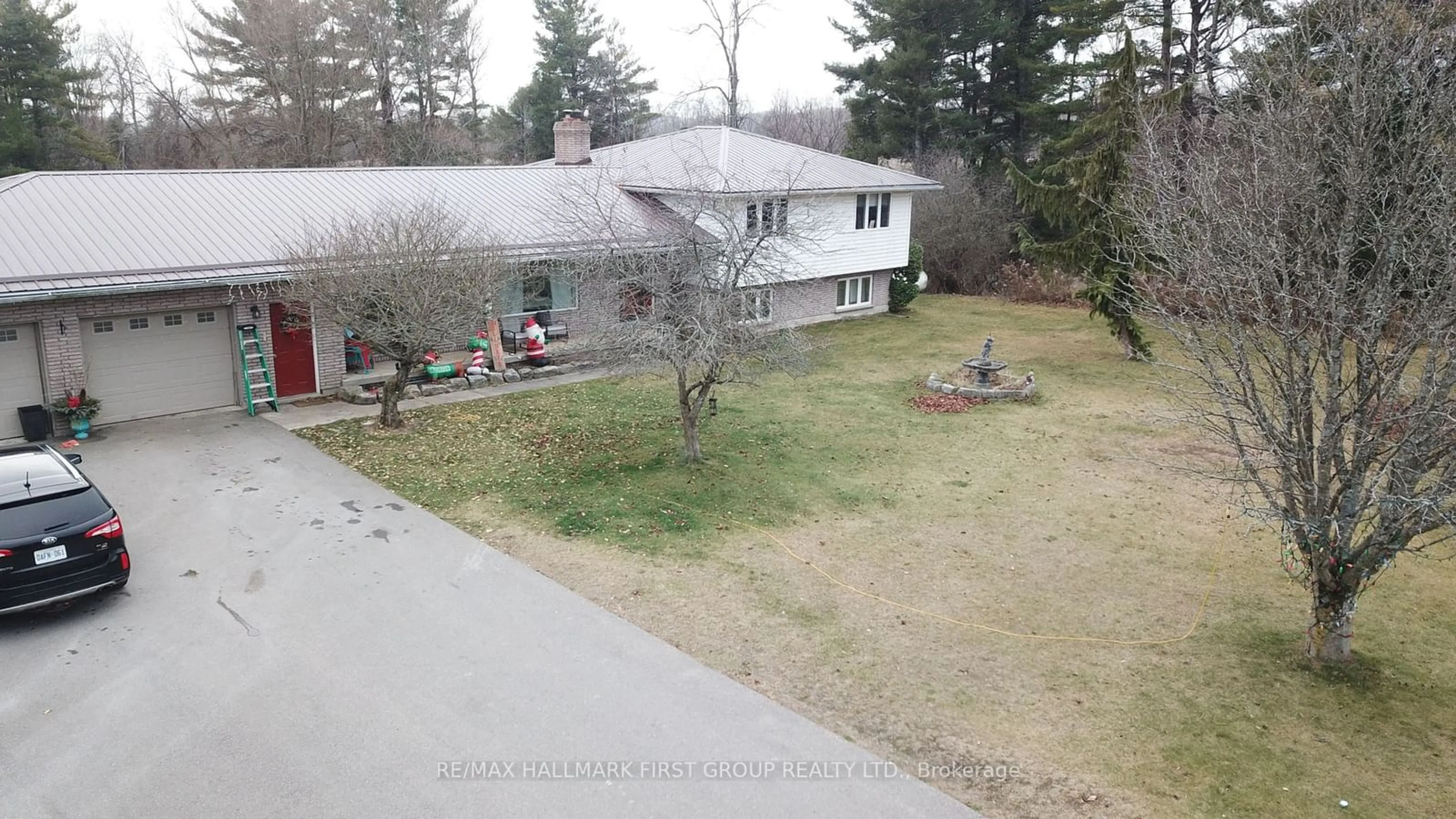 Frontside or backside of a home, the fenced backyard for 4755 Thertell Rd, Clarington Ontario L0A 1E0