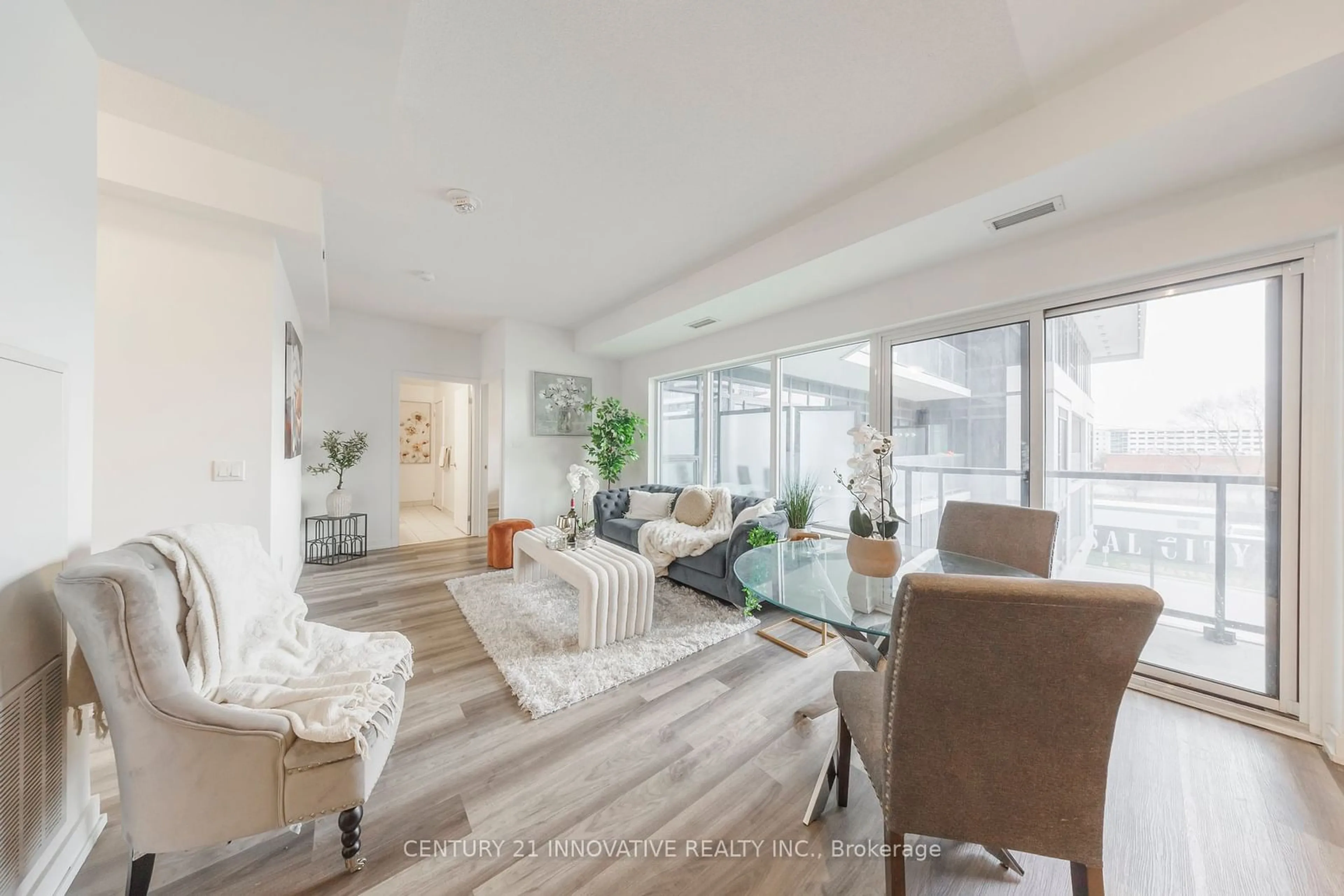 Living room, wood floors for 1480 Bayly St #301, Pickering Ontario L1W 0C2