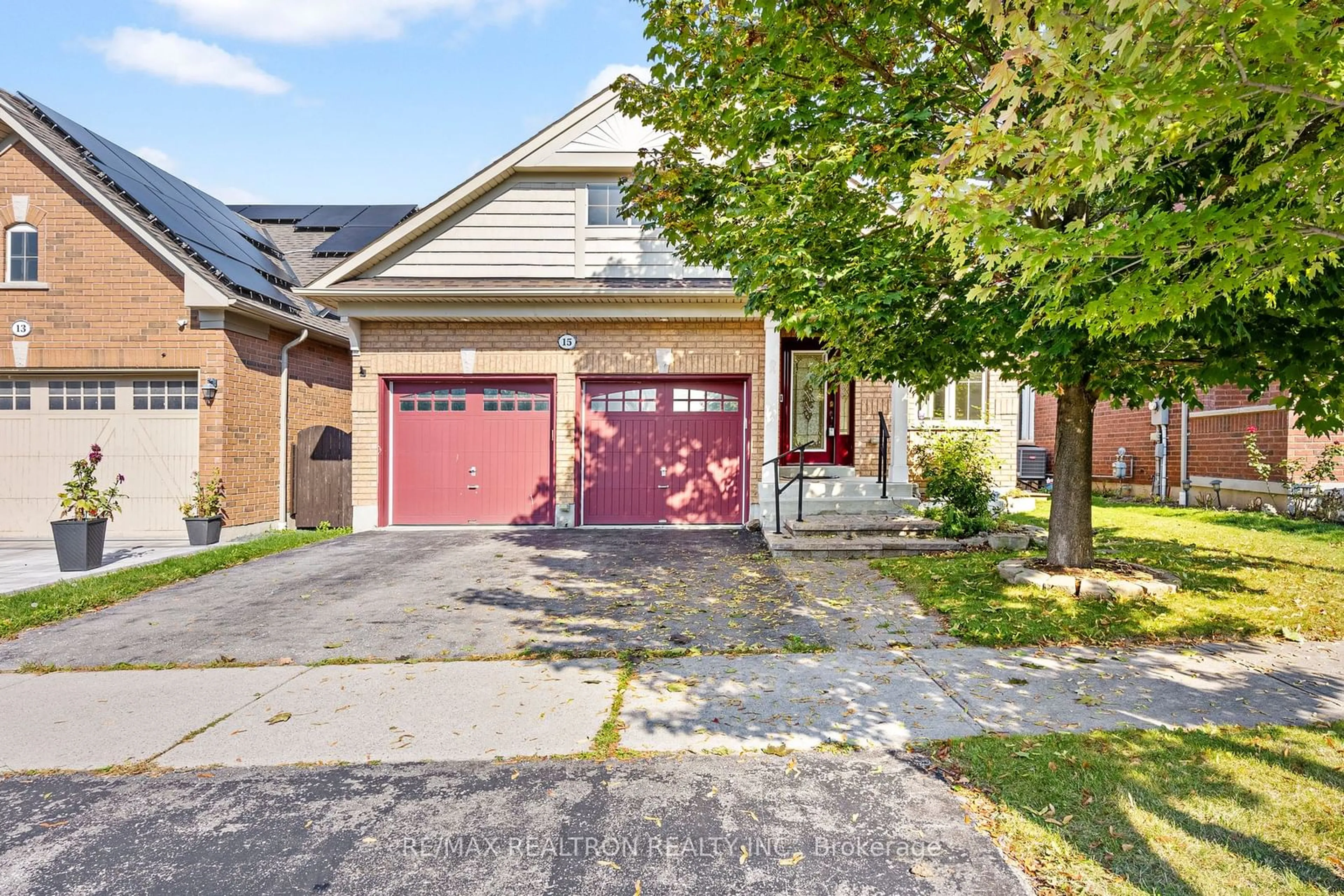 A pic from exterior of the house or condo, the street view for 15 Galea Dr, Ajax Ontario L1Z 0J7