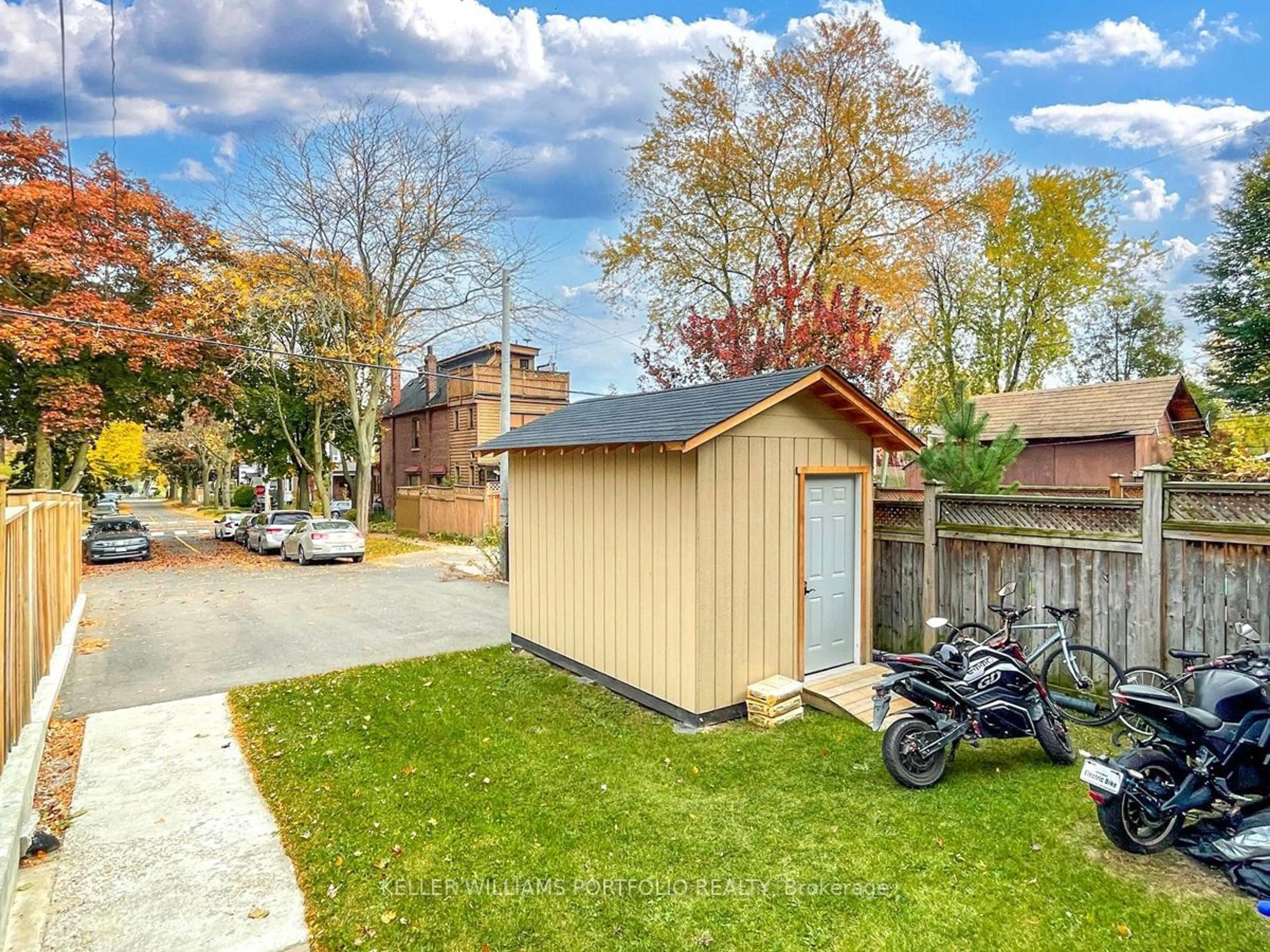 A pic from exterior of the house or condo, the street view for 269 Leslie St, Toronto Ontario M4M 3C8