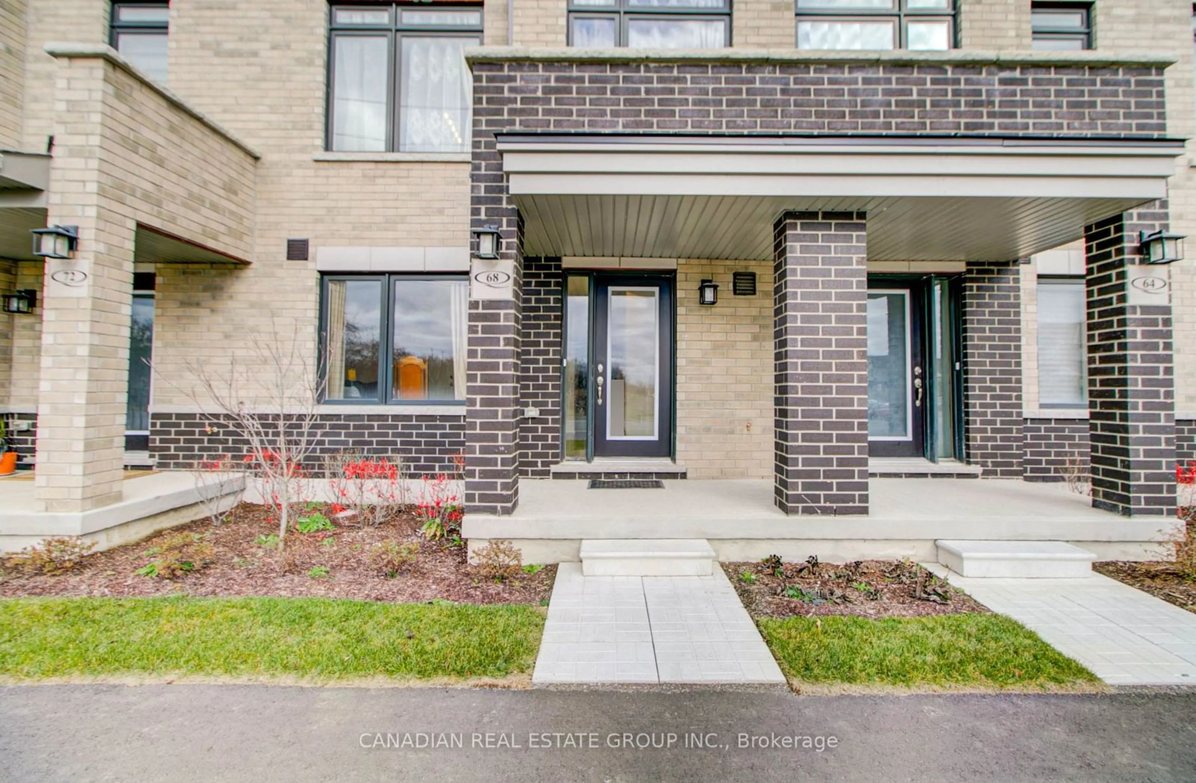 A pic from exterior of the house or condo, the street view for 68 Emmas Way, Whitby Ontario L1R 0S7