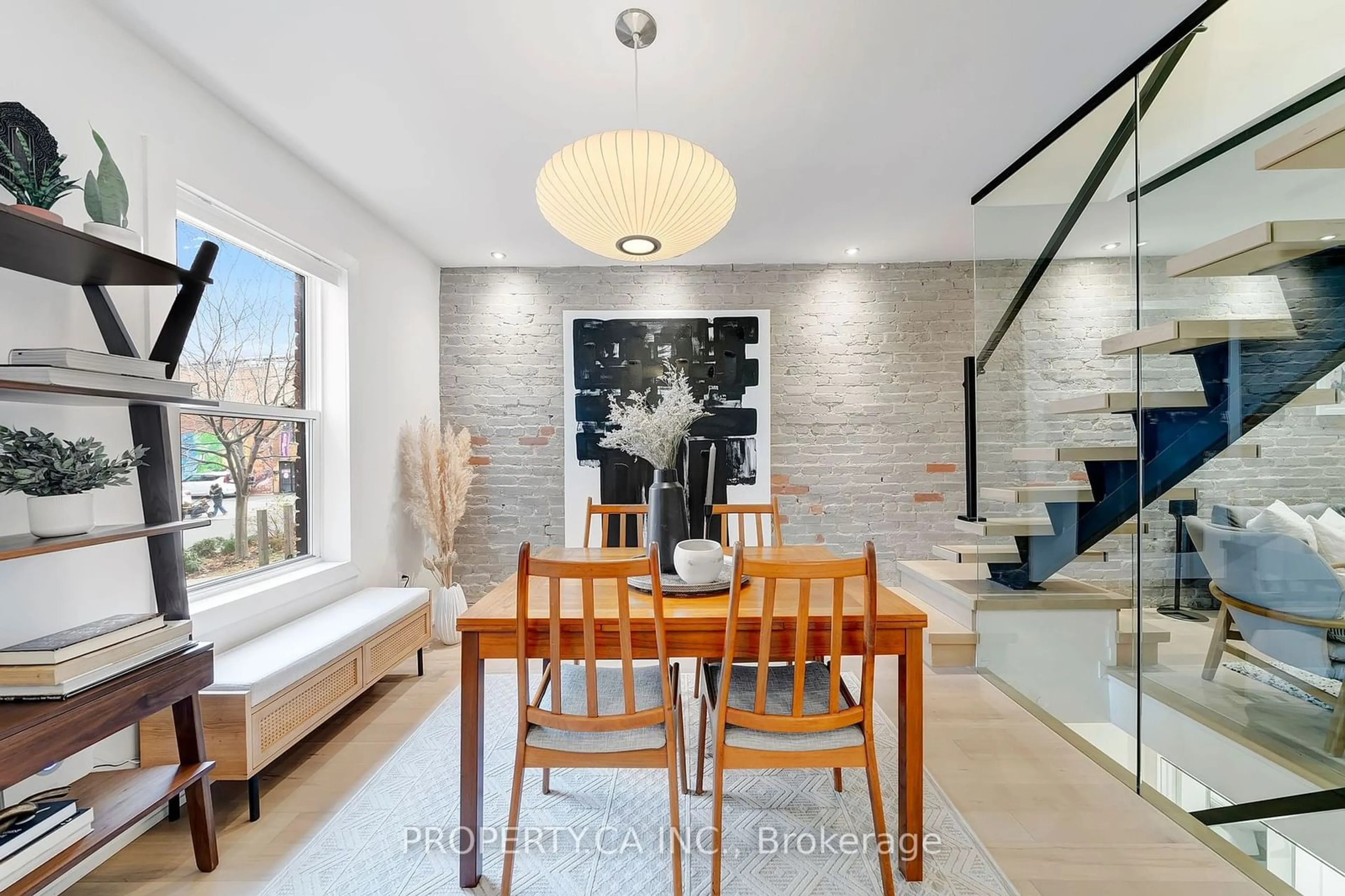 Dining room, wood floors for 10 Hannaford St, Toronto Ontario M4E 3G7