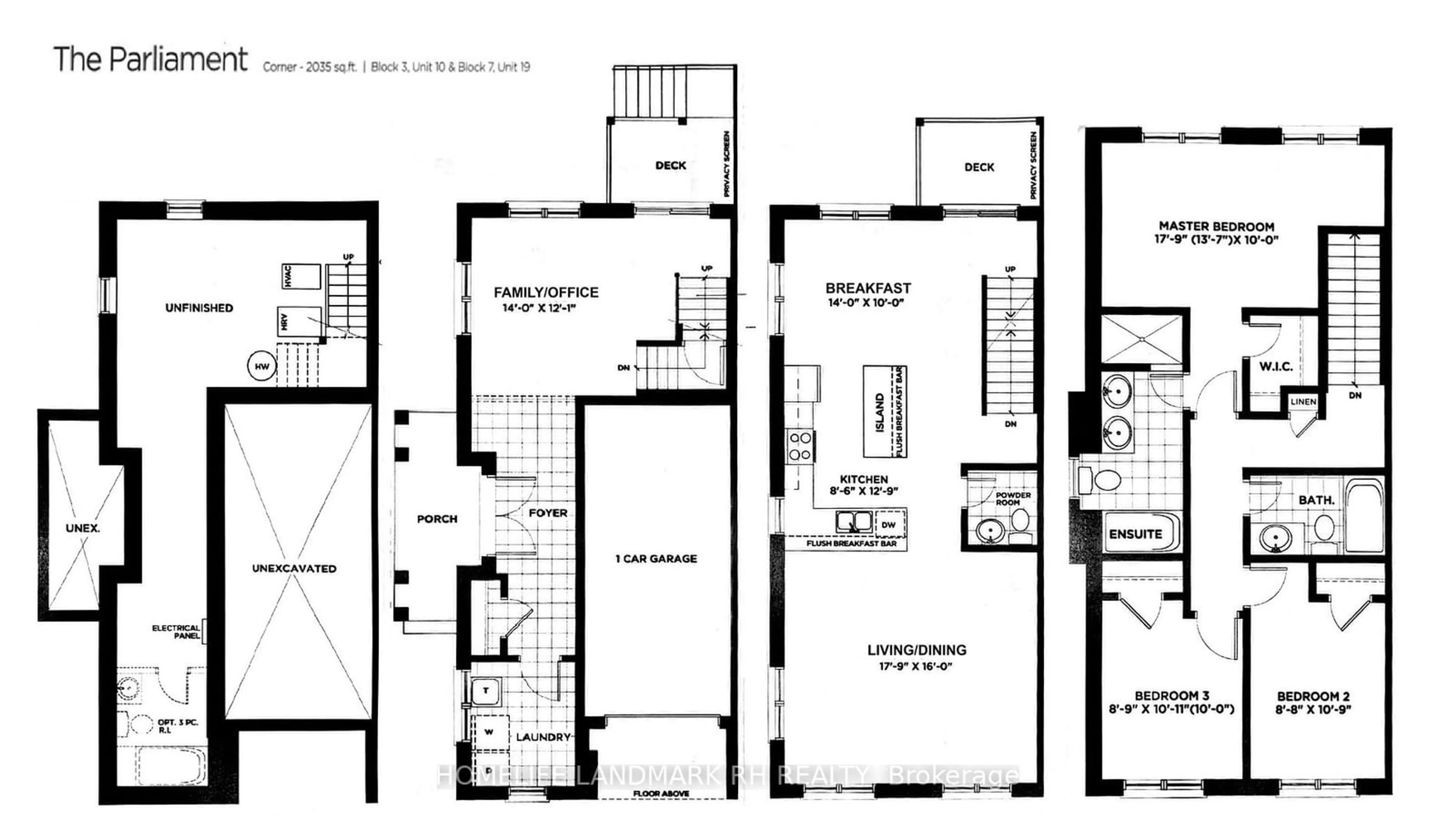 Floor plan for 20 Healthcote Lane, Ajax Ontario L1Z 0V2