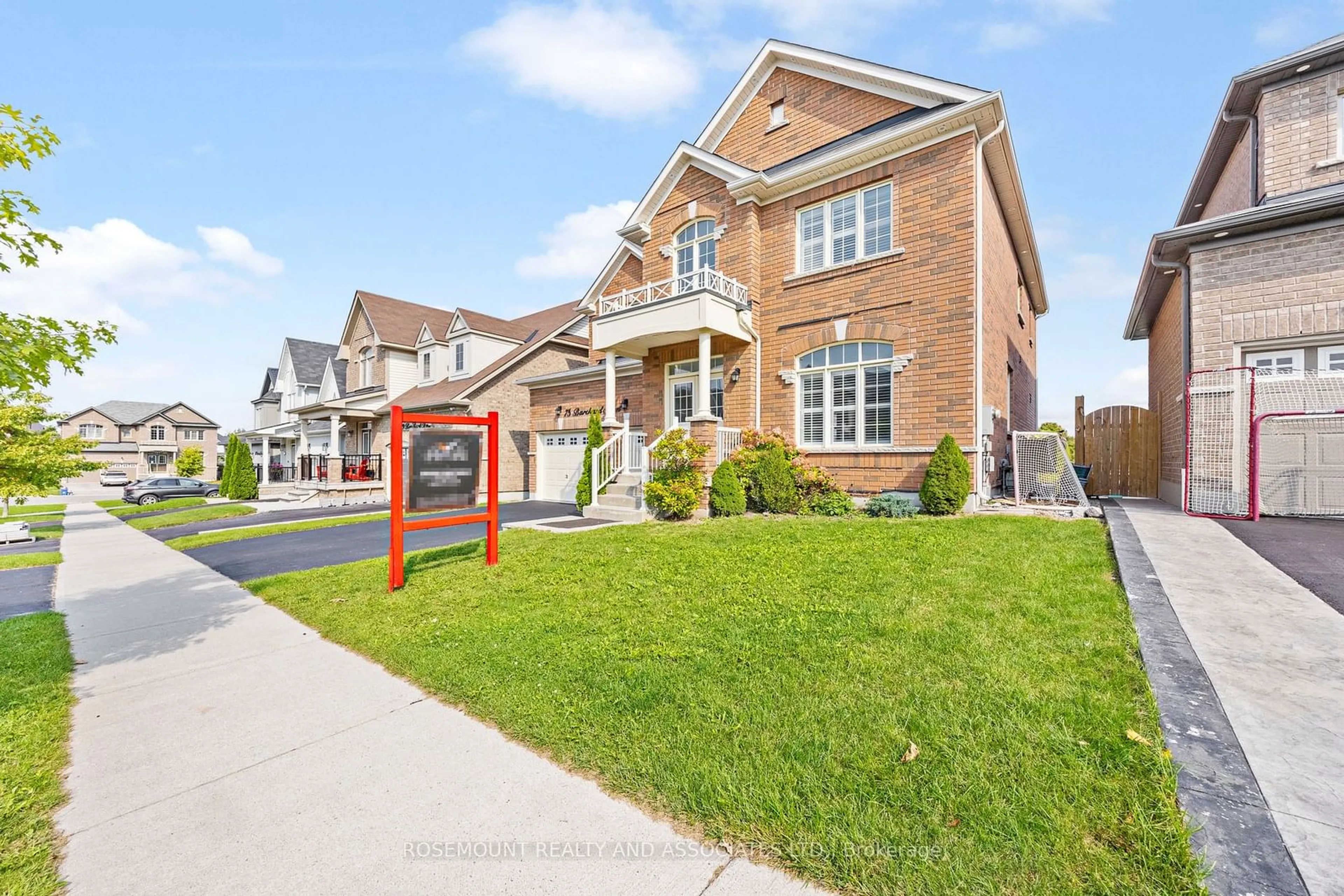 Frontside or backside of a home, the street view for 75 Barchard St, Clarington Ontario L1B 0K9