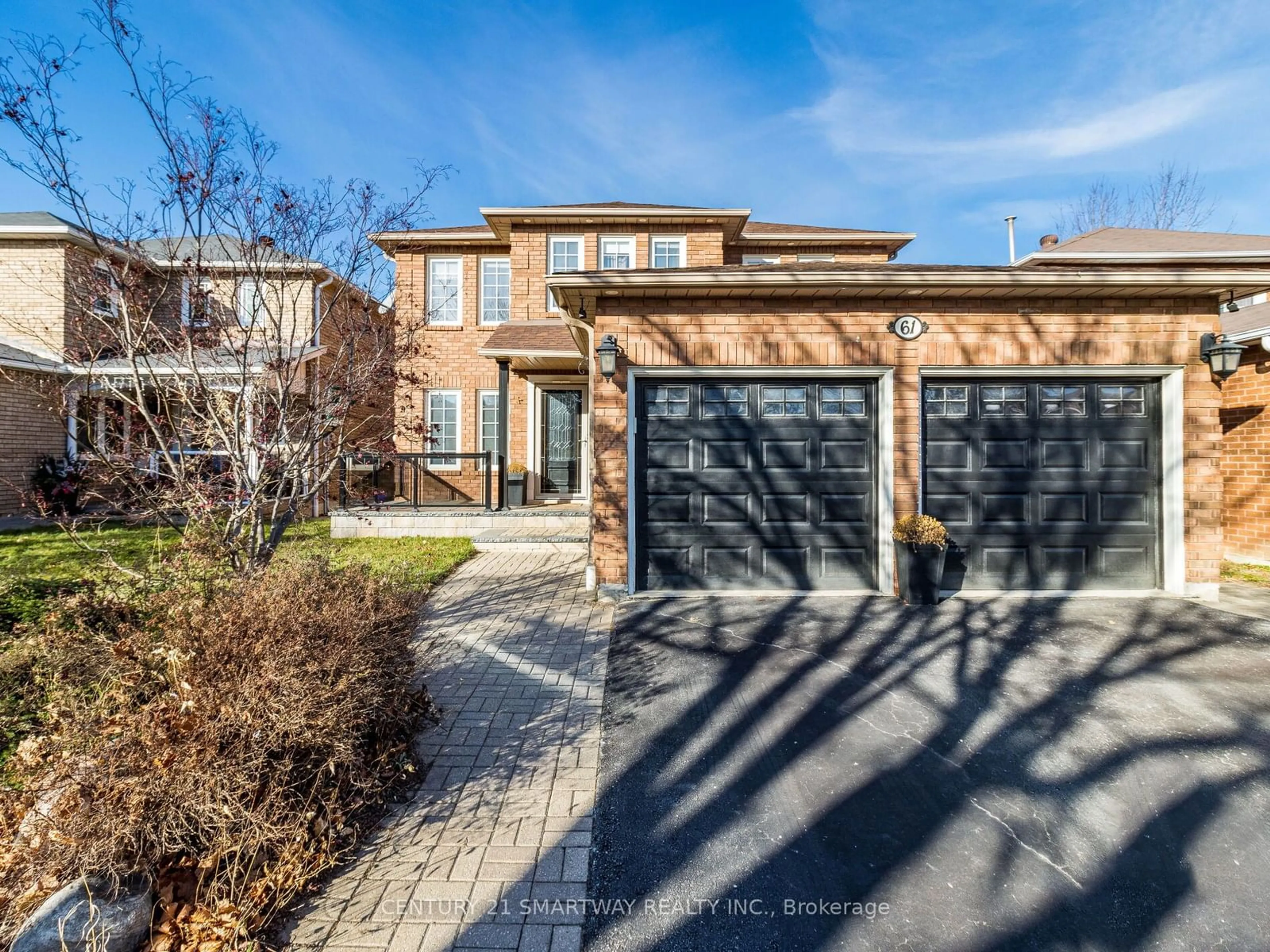 Home with brick exterior material for 61 Keeble Cres, Ajax Ontario L1T 3R7