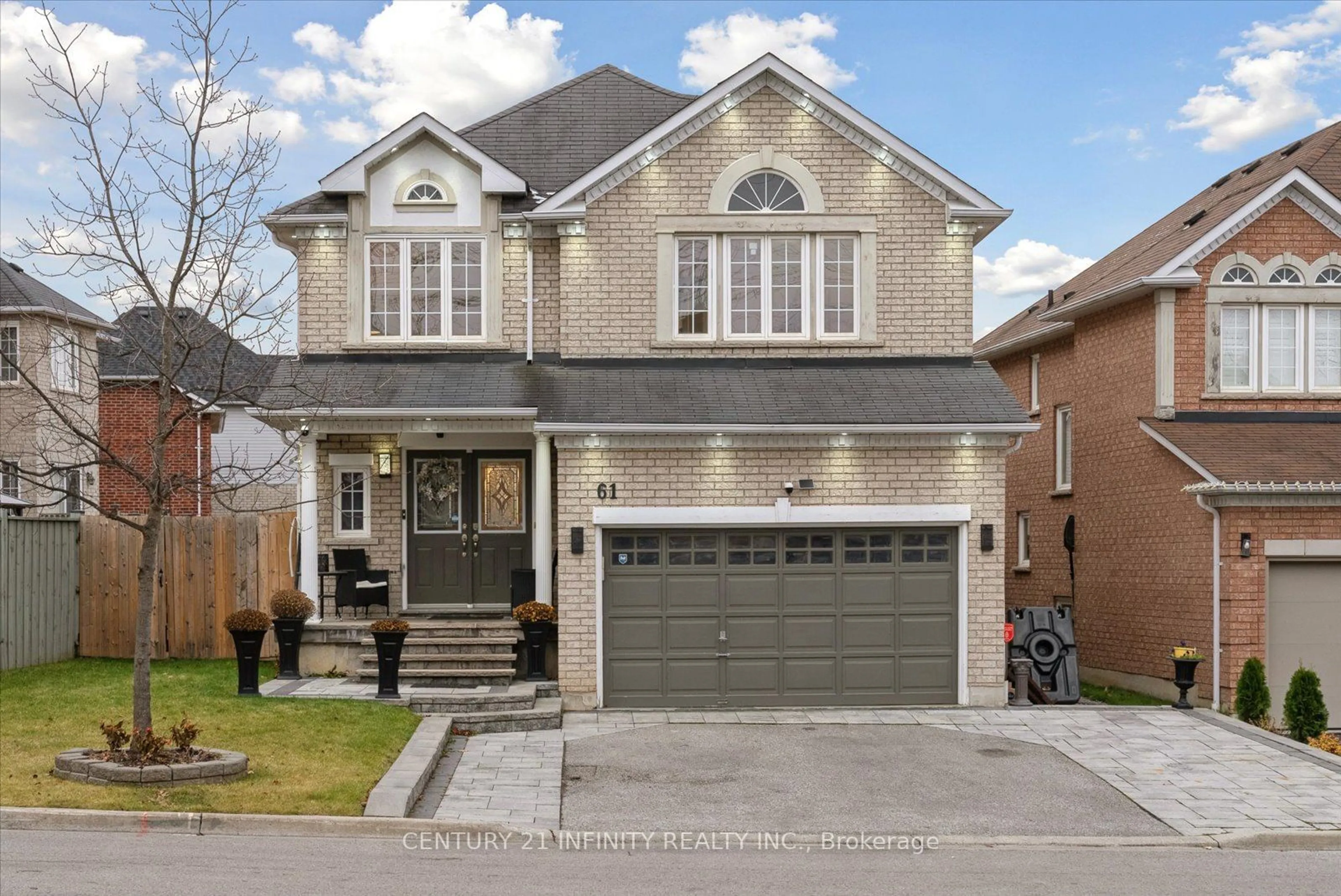 Home with brick exterior material for 61 Stammers Dr, Ajax Ontario L1T 0L4