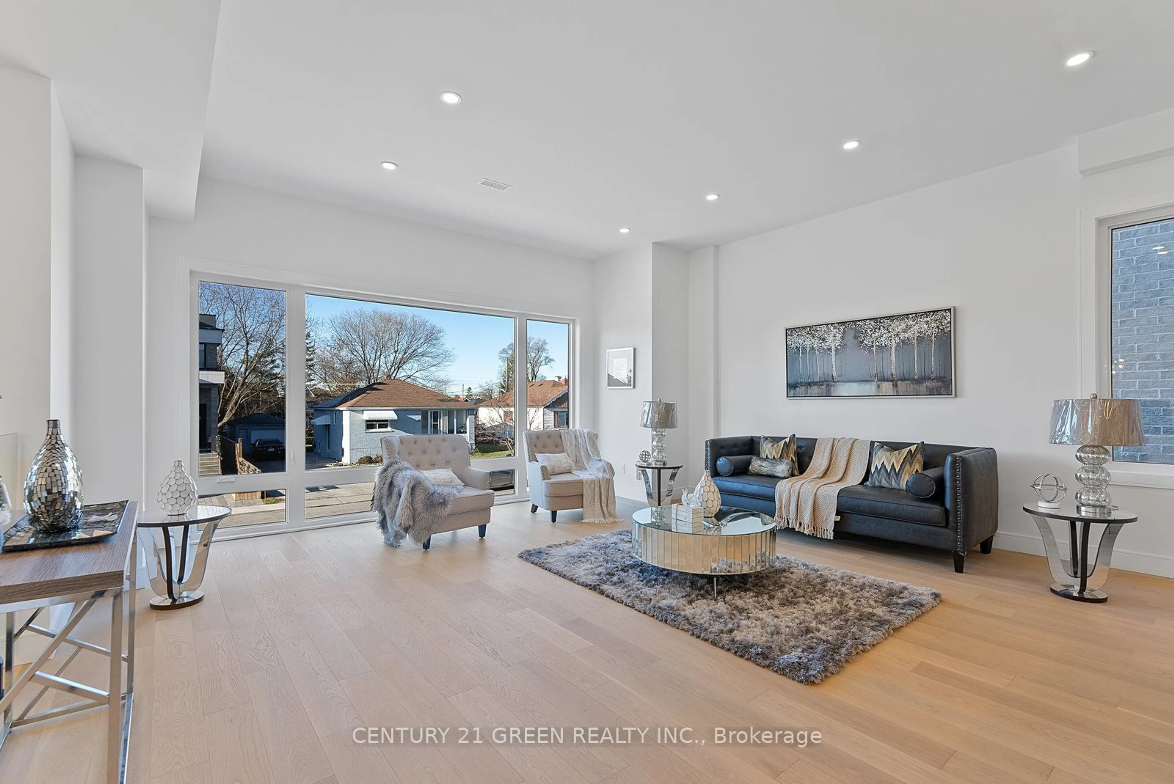 Living room, wood floors for 67 Bexhill Ave, Toronto Ontario M1L 3B7